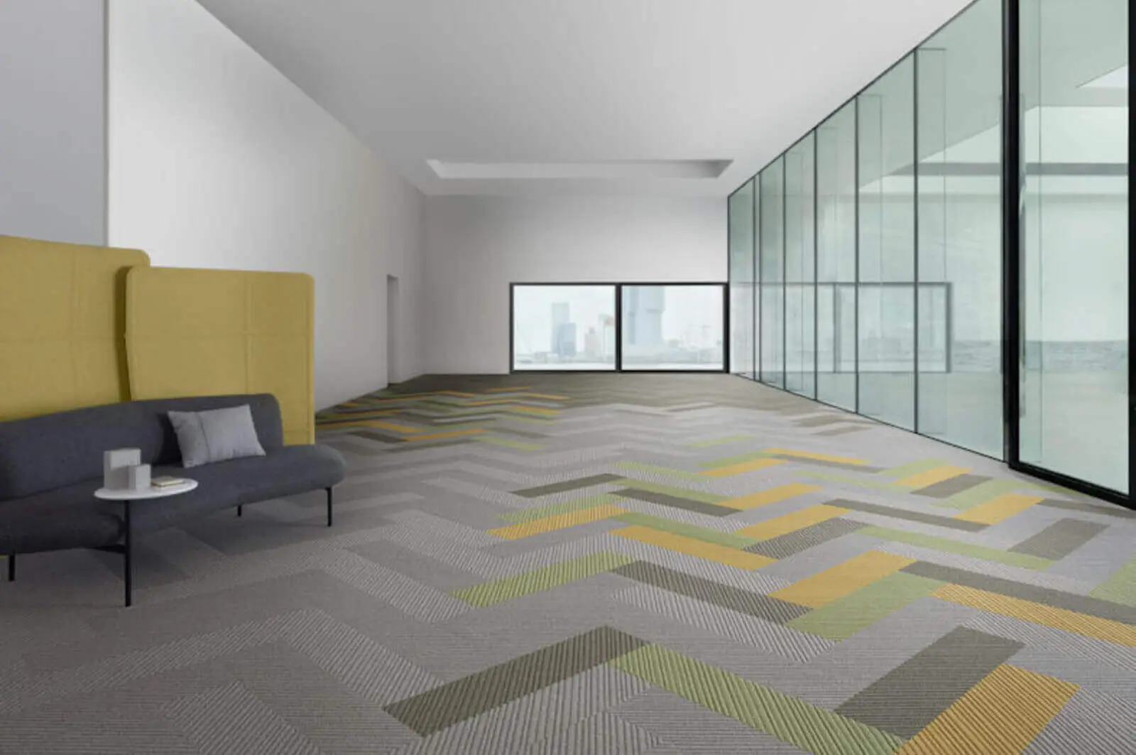 Office space with Carpet Tile Flooring 8
