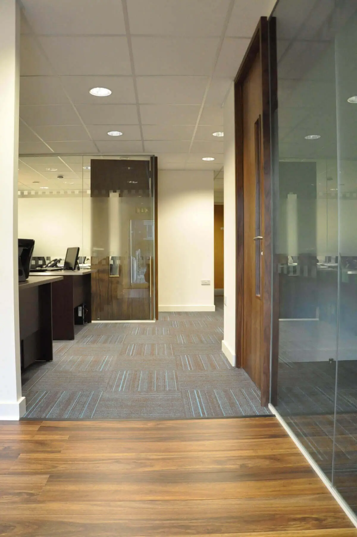 Office space with Laminated Wood Floor