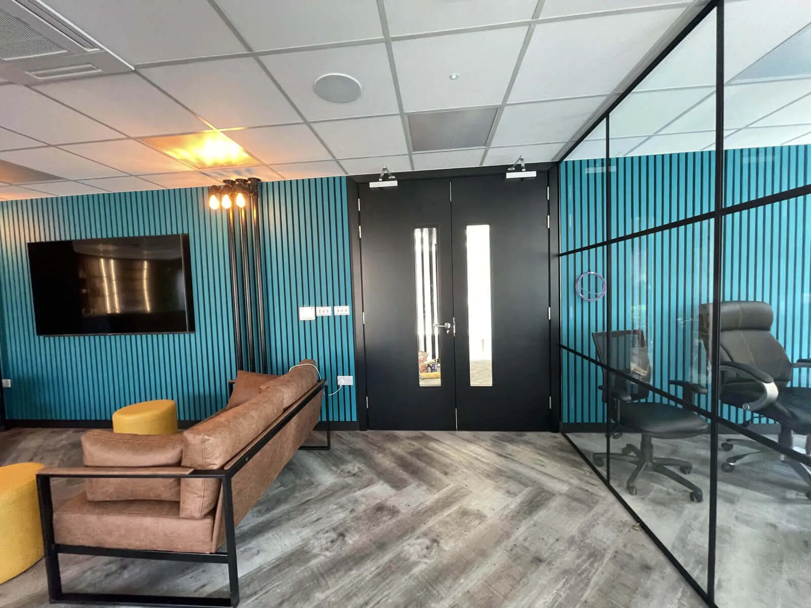 Office space design with Crittall Style Glass Partitions Screen 17