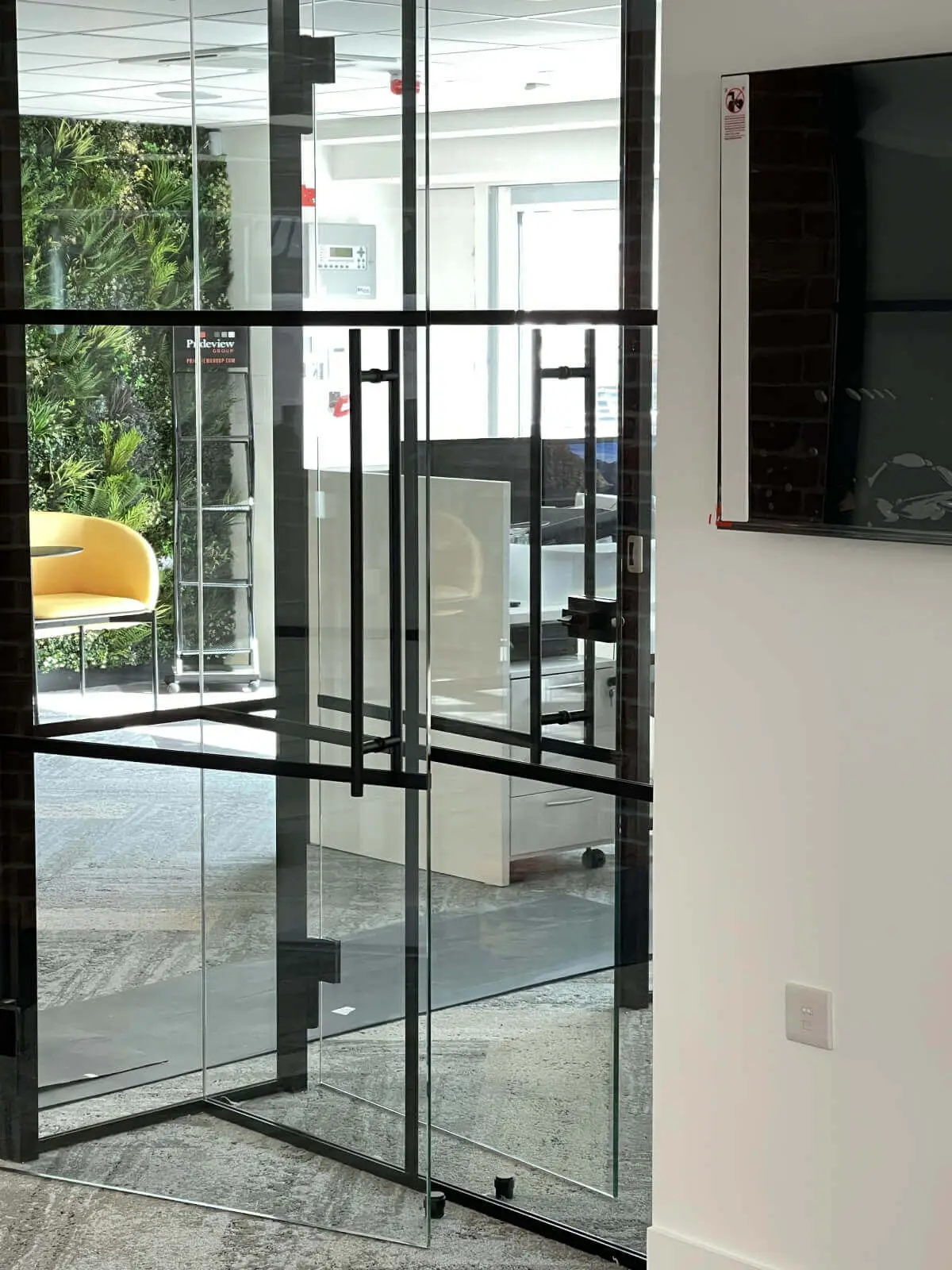 Office space design with Crittall Style Glass Partitions Screen 9