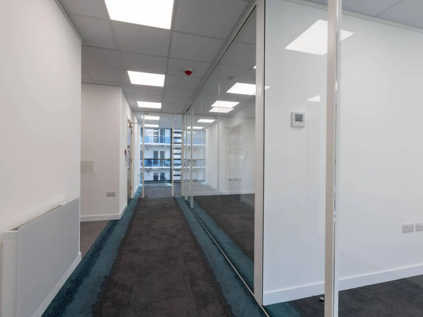 Office space design with Framed Glass Door Partitions Screen 5