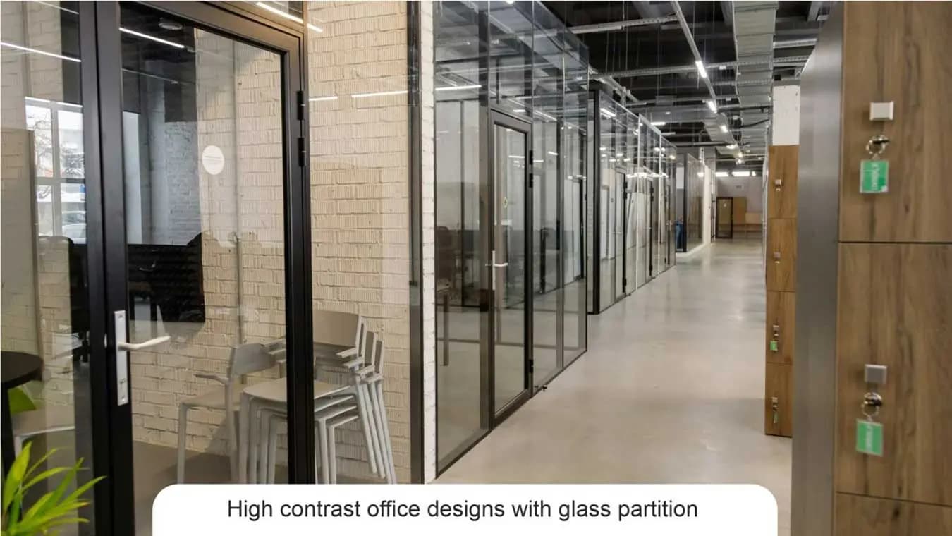 Office Glass Partitions: Striking Designs in High Contrast