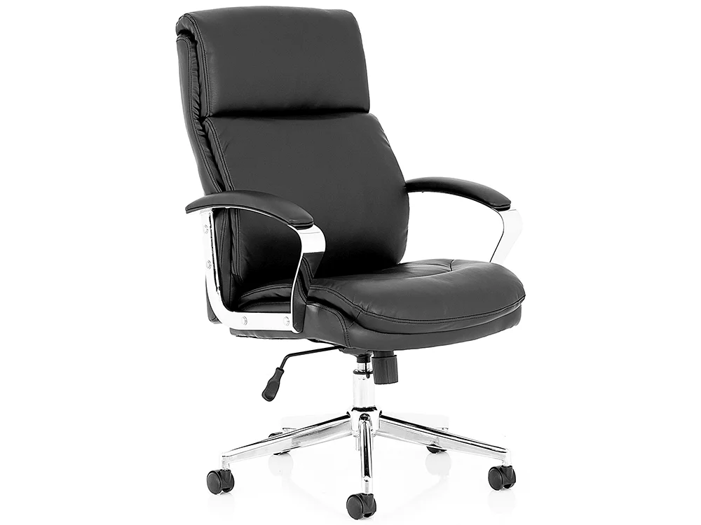 Jalie Black Leather Executive Chair