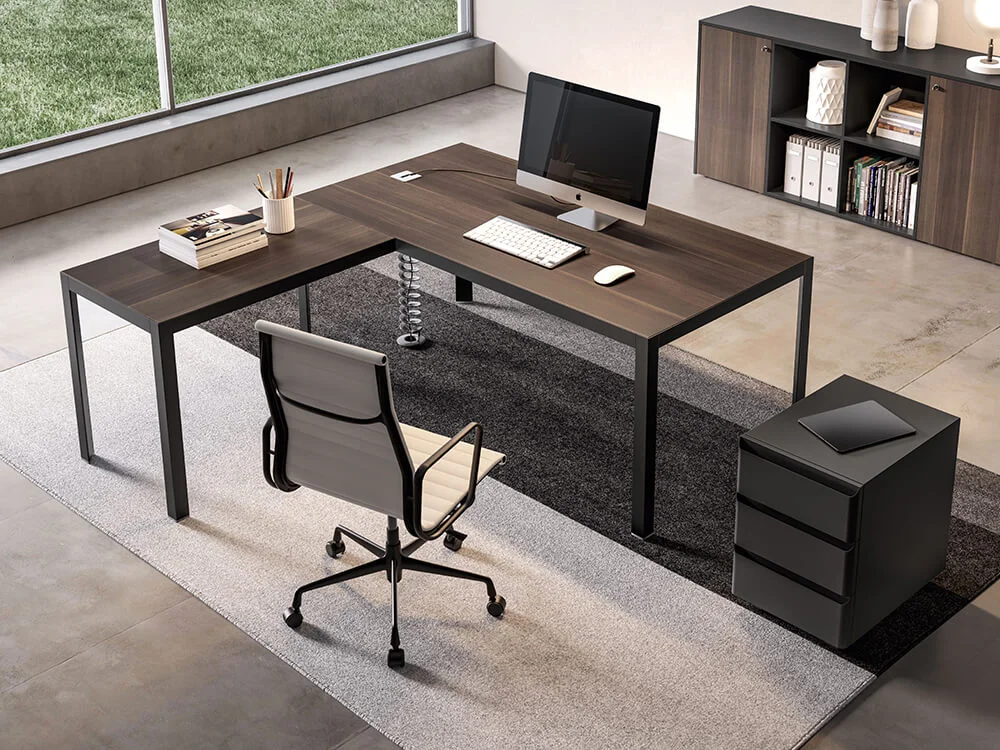 Harvey desk with wodden top