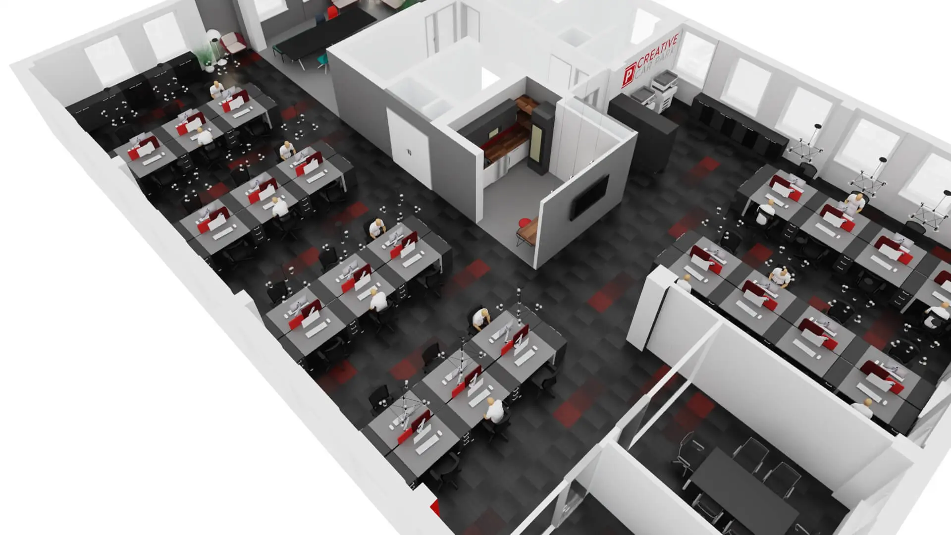 Creative Car Park office space View, Concept and design 3 Creative Car Park office space View, Concept and design 3