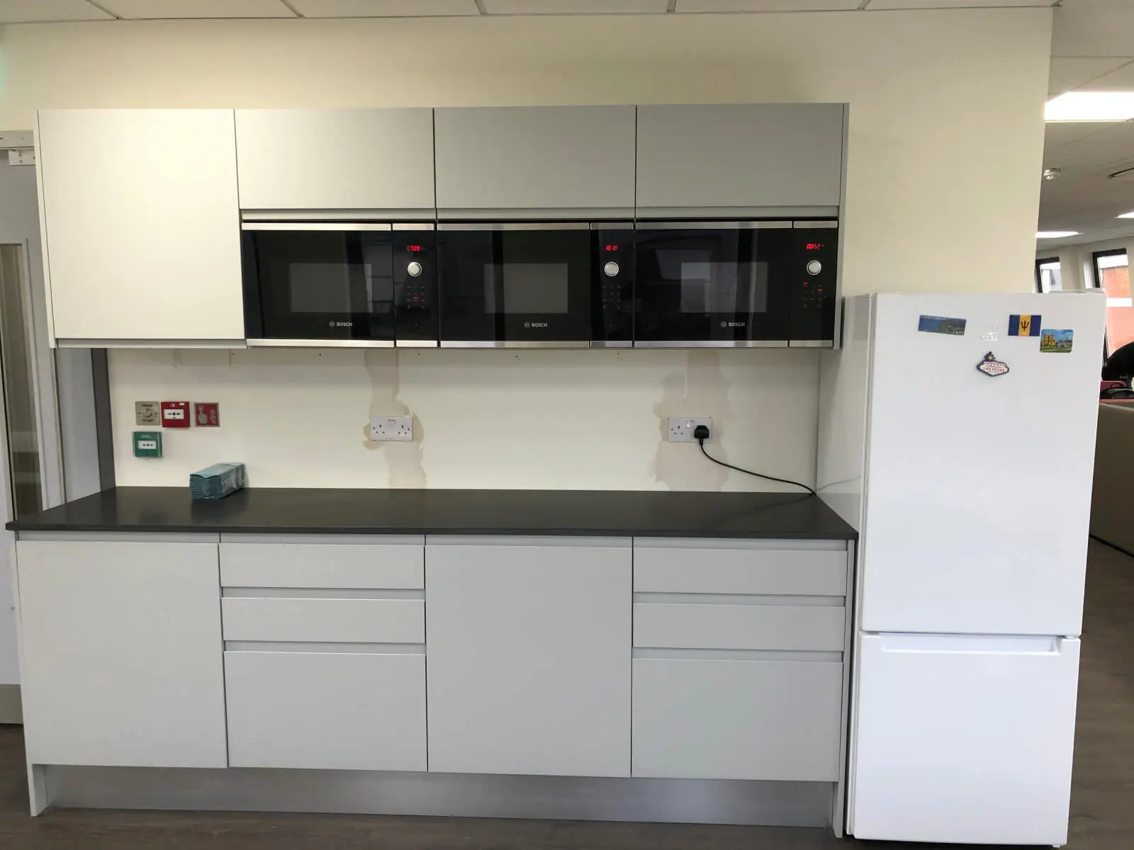 Creative Car Park office space with designer desks, chairs, suspended grid ceiling, flooring, splash backs and glass partitions 22 Creative Car Park office space with designer desks, chairs, suspended grid ceiling, flooring, splash backs and glass partitions 22