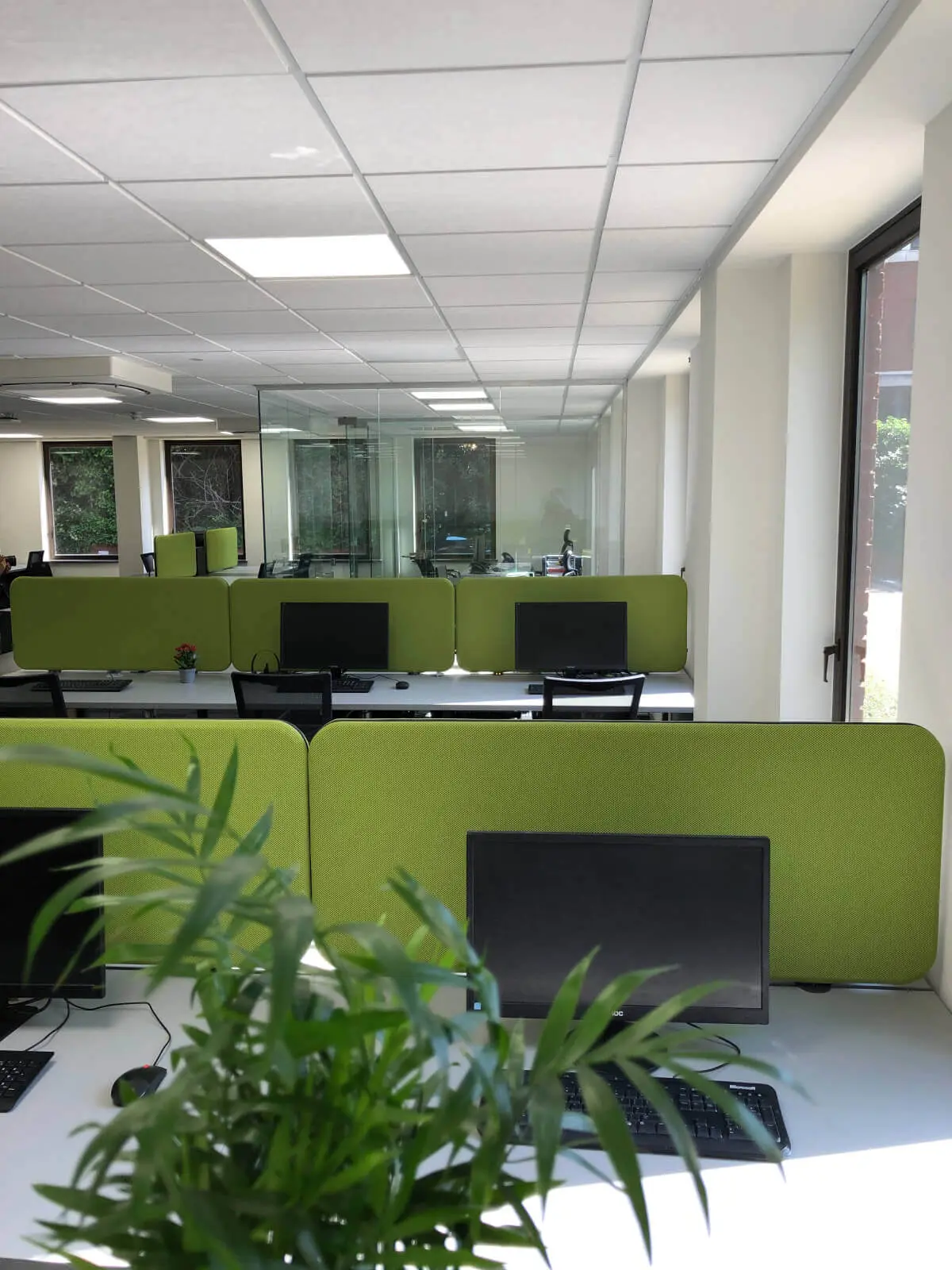 Creative Car Park office space with designer desks, chairs, suspended grid ceiling, flooring, splash backs and glass partitions 30 Creative Car Park office space with designer desks, chairs, suspended grid ceiling, flooring, splash backs and glass partitions 30