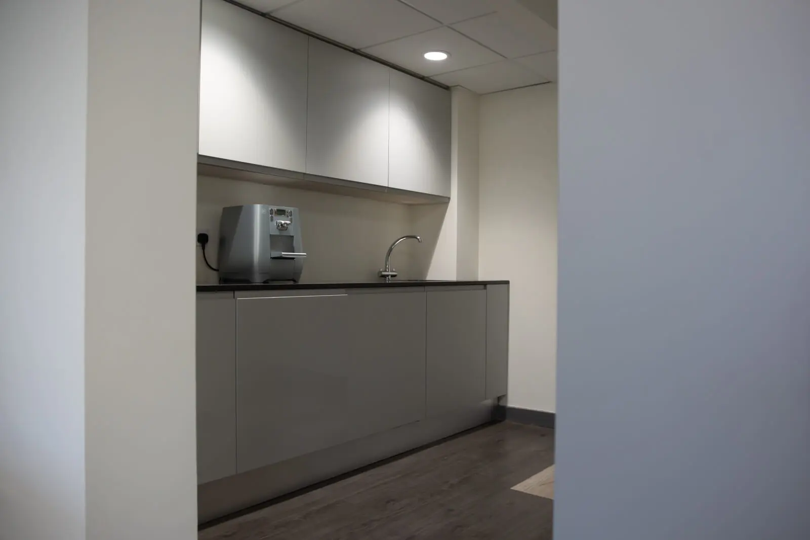Creative Car Park office space with designer desks, chairs, suspended grid ceiling, flooring, splash backs and glass partitions 8 Creative Car Park office space with designer desks, chairs, suspended grid ceiling, flooring, splash backs and glass partitions 8