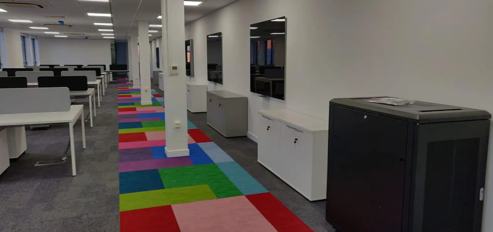 Ngage Recruitment office space with designer furniture and glass partitions and carpet tile flooring along with suspended grid ceiling 8 Ngage Recruitment office space with designer furniture and glass partitions and carpet tile flooring along with suspended grid ceiling 8
