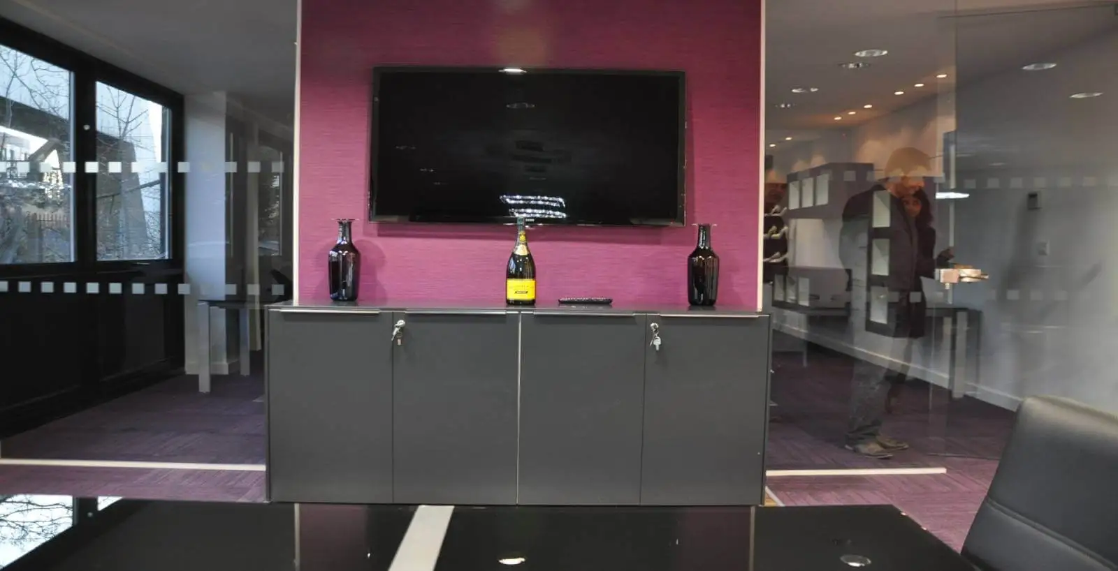 Paradox Fashion Designer Shoes with designer furniture, glass partitions, carpet tile flooring, plasterbaord Ceiling 7 Paradox Fashion Designer Shoes with designer furniture, glass partitions, carpet tile flooring, plasterbaord Ceiling 7