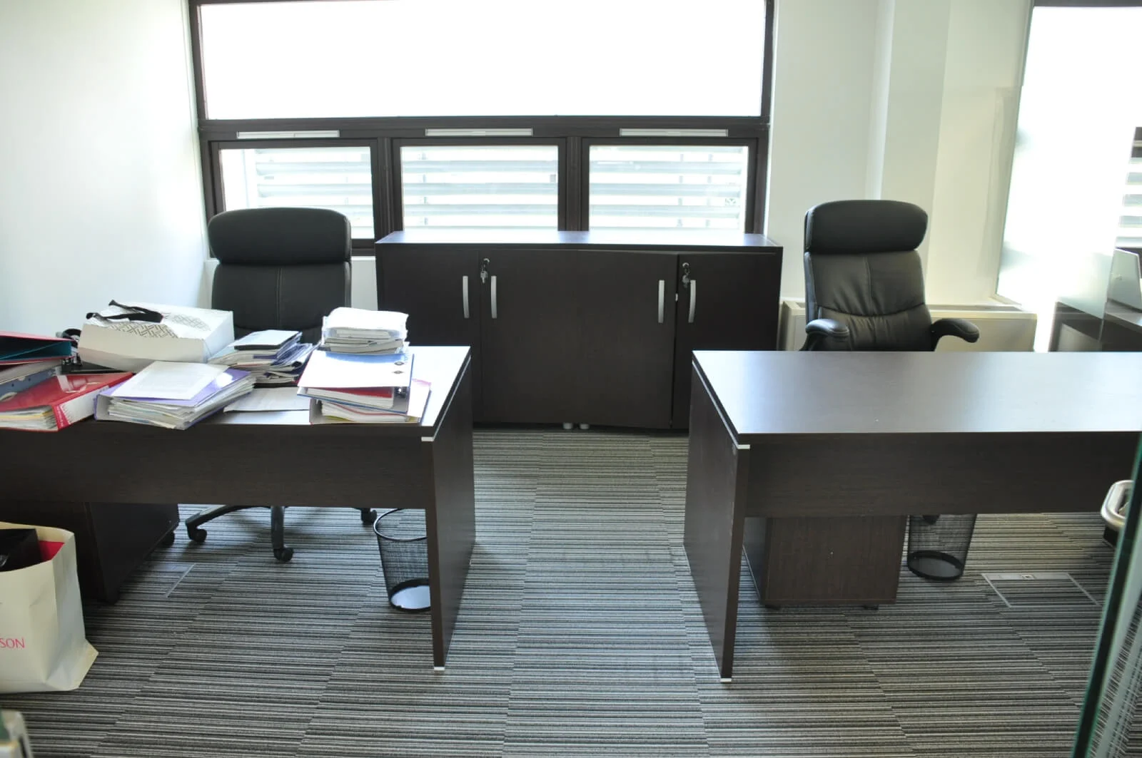 Unimines office space with designer furnitures and laminated wood flooring and suspended grid ceiling and glass partitions screen 9 Unimines office space with designer furnitures and laminated wood flooring and suspended grid ceiling and glass partitions screen 9