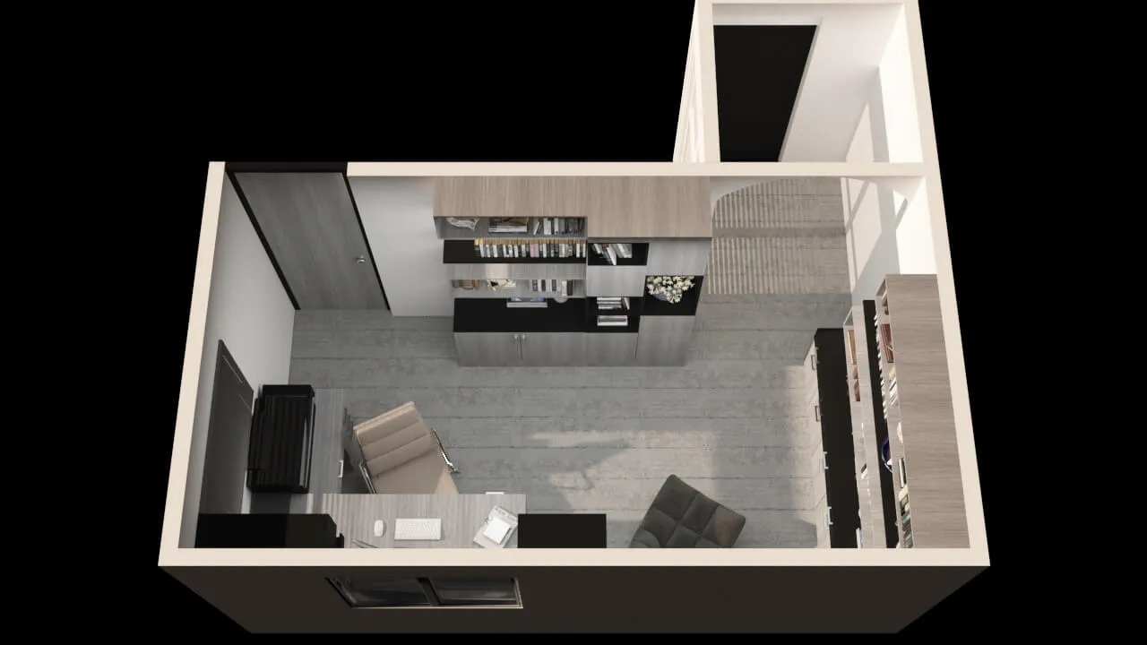 Home office design & 3D visuals 5 Home office design & 3D visuals 5
