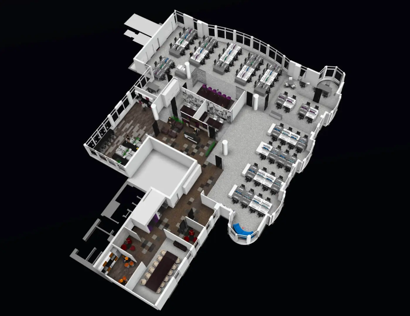 Large office design & 3D visuals 6