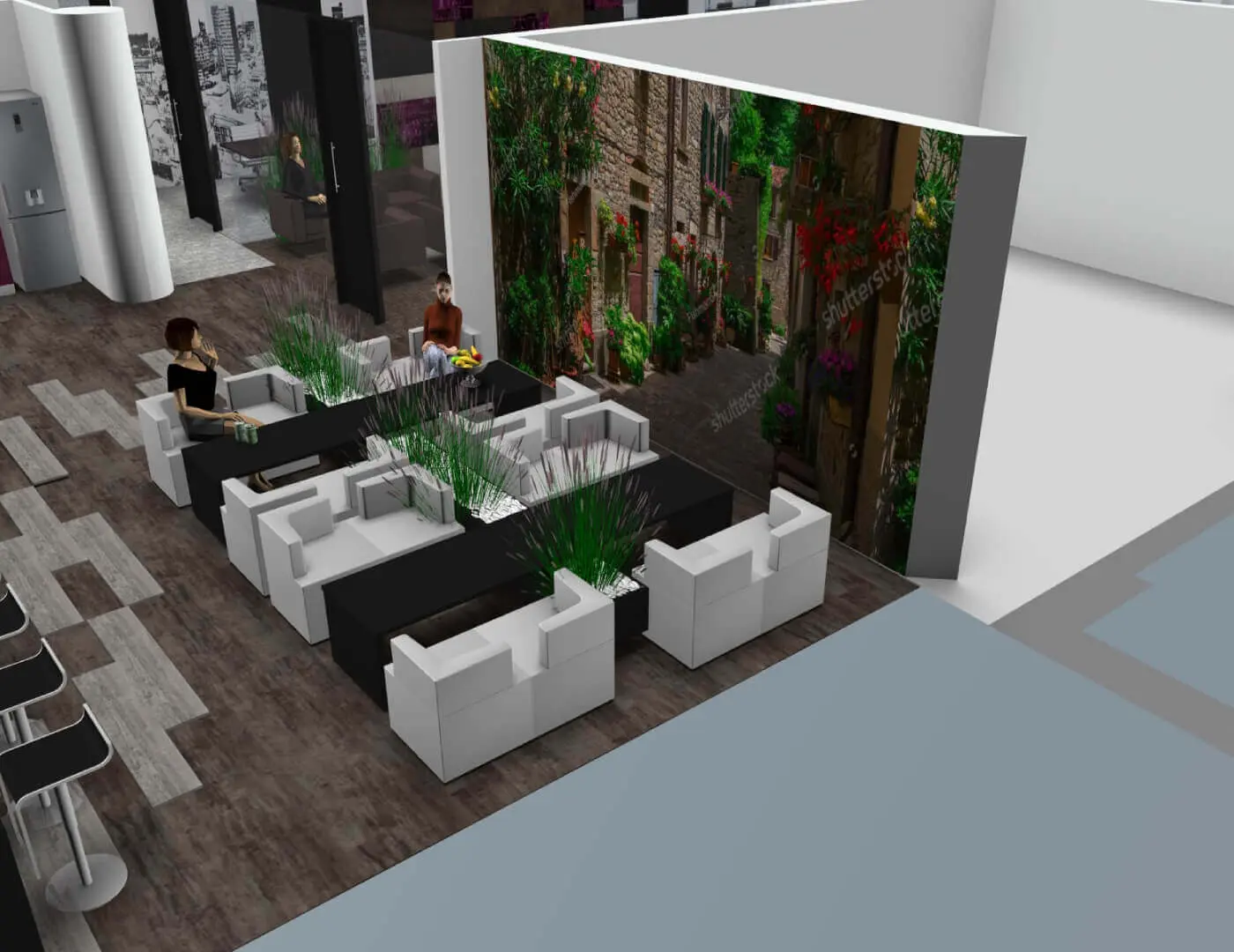 Large office design & 3D visuals Large office design & 3D visuals