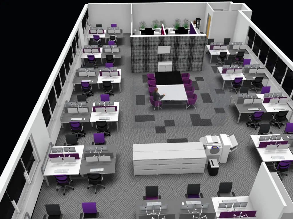 Mid Size office design & 3D visuals 10 Mid Size office design & 3D visuals 10