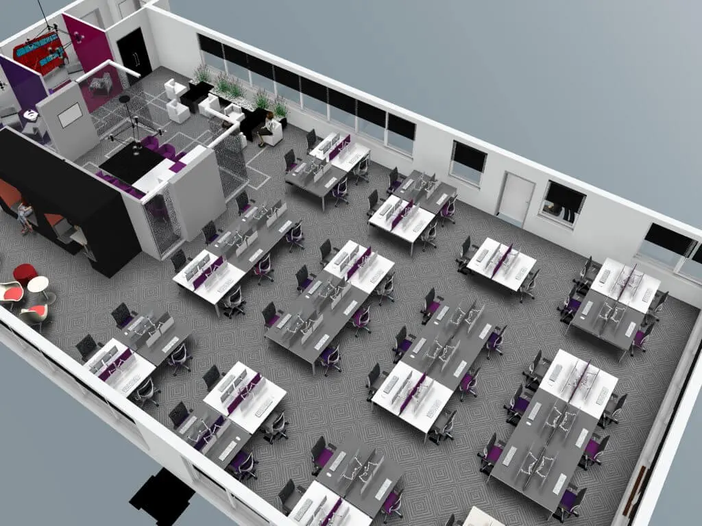 Mid Size office design & 3D visuals 12 Mid Size office design & 3D visuals 12
