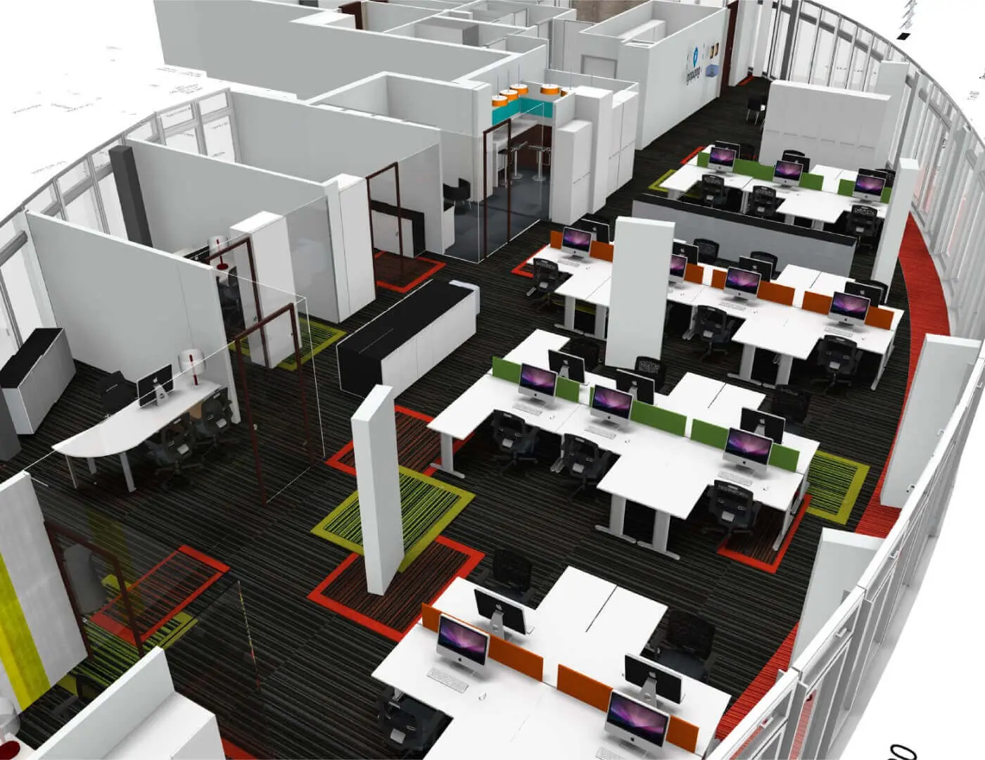 Mid Size office design & 3D visuals 13 Mid Size office design & 3D visuals 13