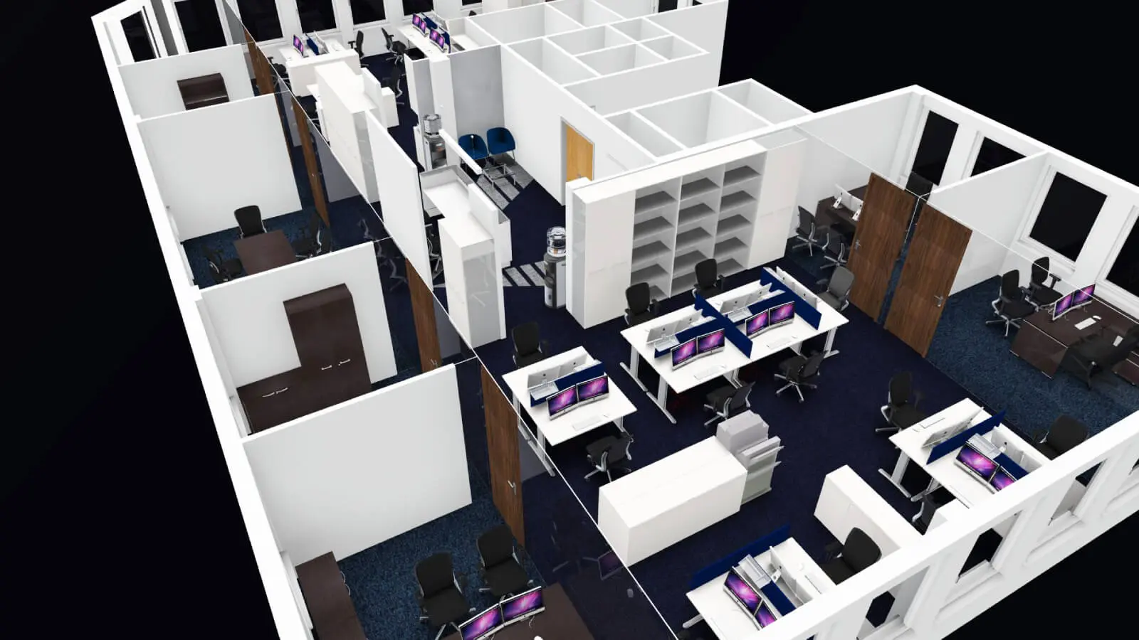 Mid Size office design & 3D visuals 14 Mid Size office design & 3D visuals 14