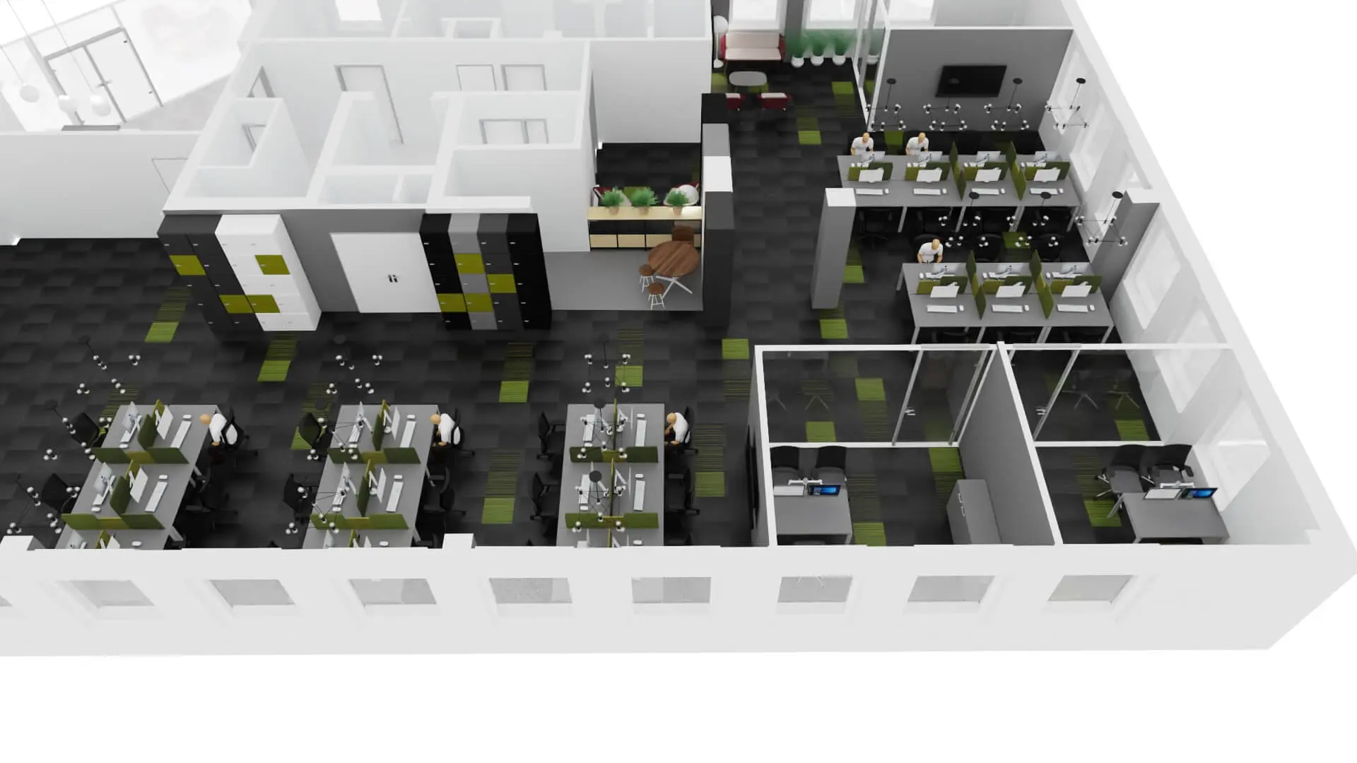 Mid Size office design & 3D visuals 2 Mid Size office design & 3D visuals 2