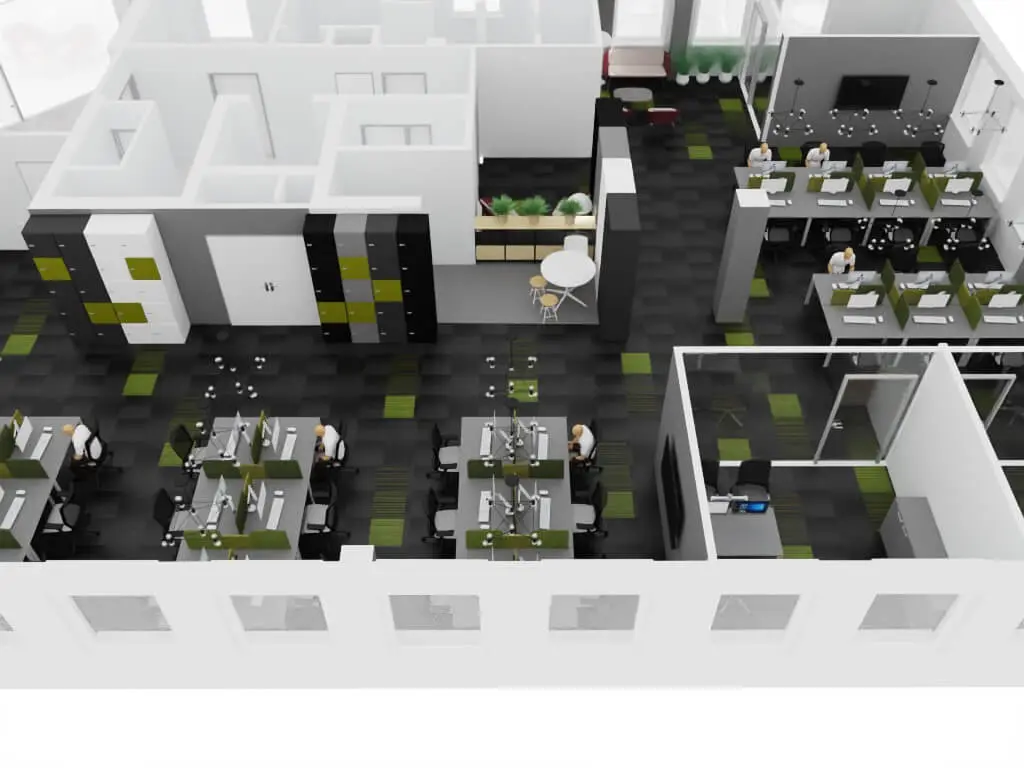 Mid Size office design & 3D visuals 3 Mid Size office design & 3D visuals 3