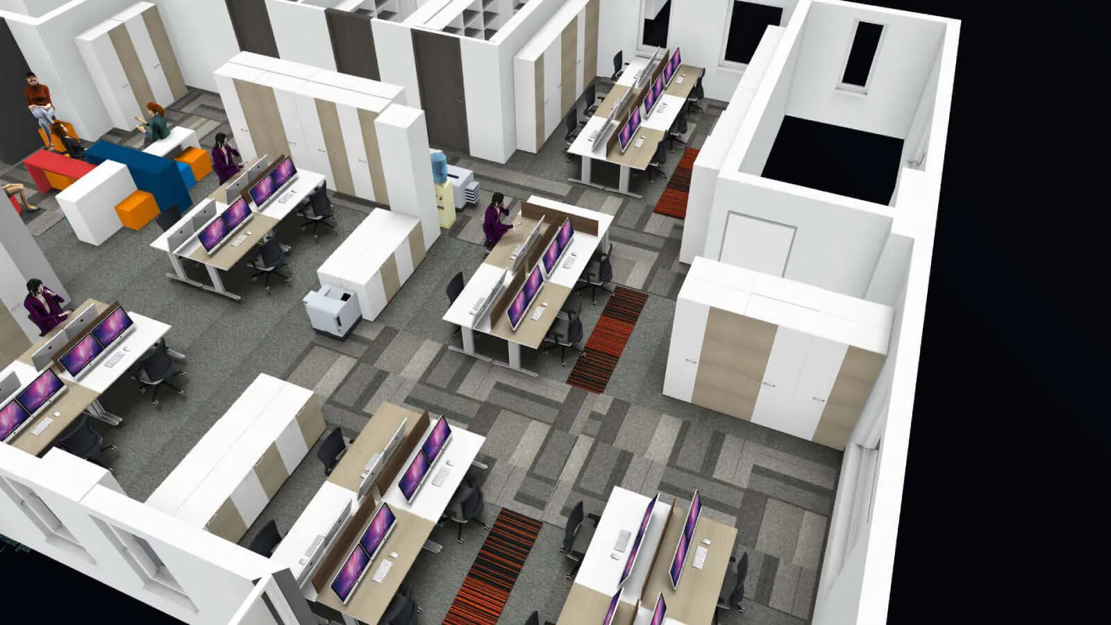 Mid Size office design & 3D visuals 5 Mid Size office design & 3D visuals 5