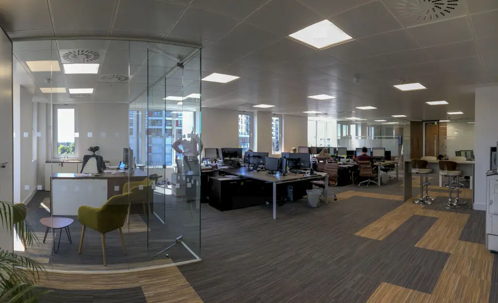 Office fit out with designer furniture and flooring