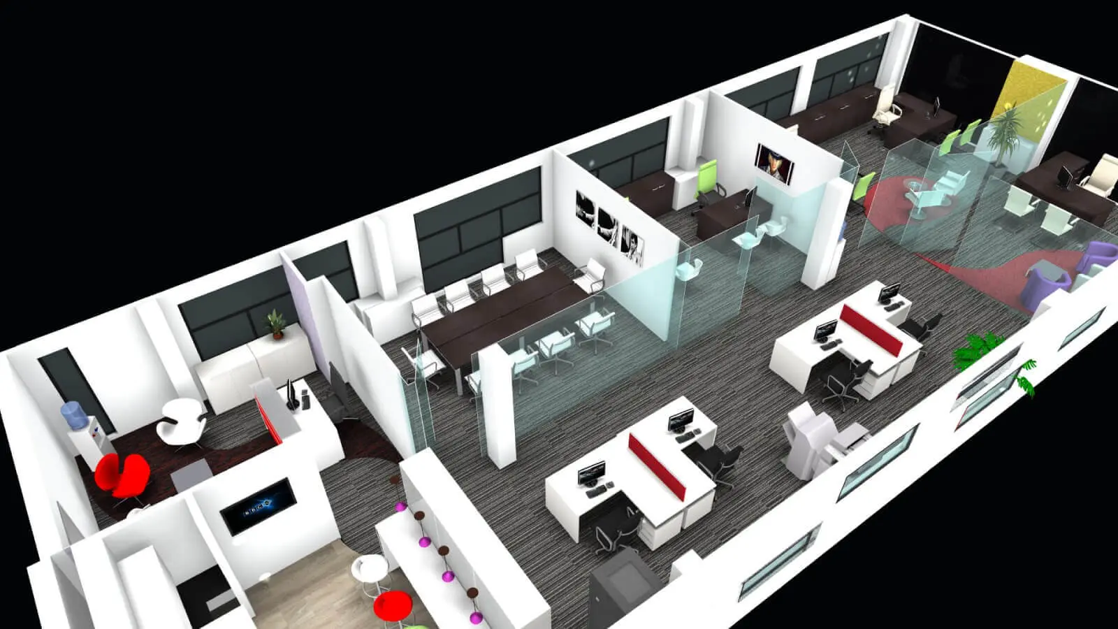 Small office design & 3D visuals 15