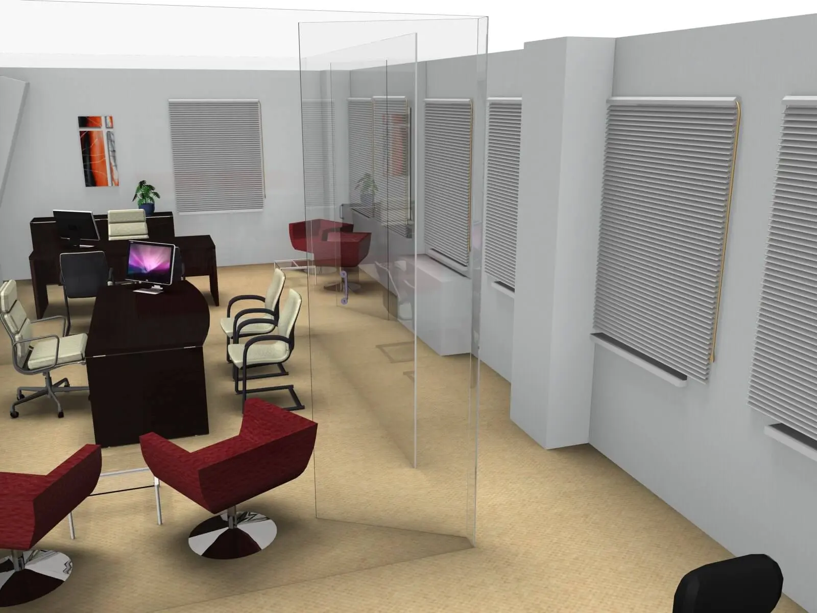 Small office design & 3D visuals 2 Small office design & 3D visuals 2