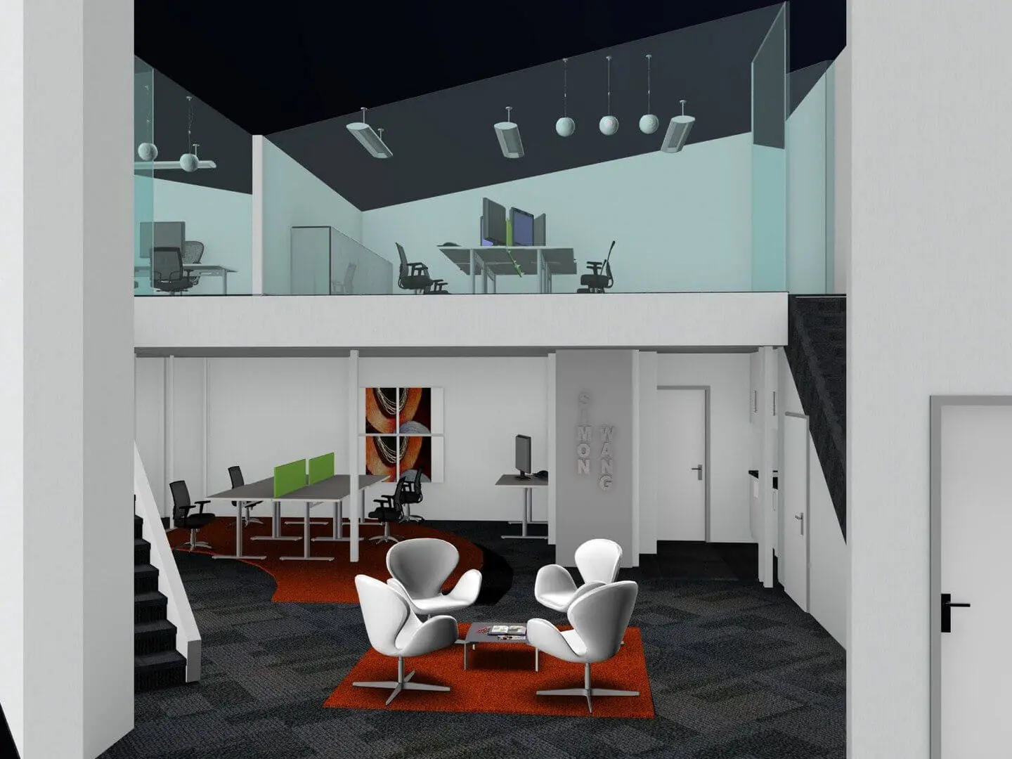 Small office design & 3D visuals Small office design & 3D visuals