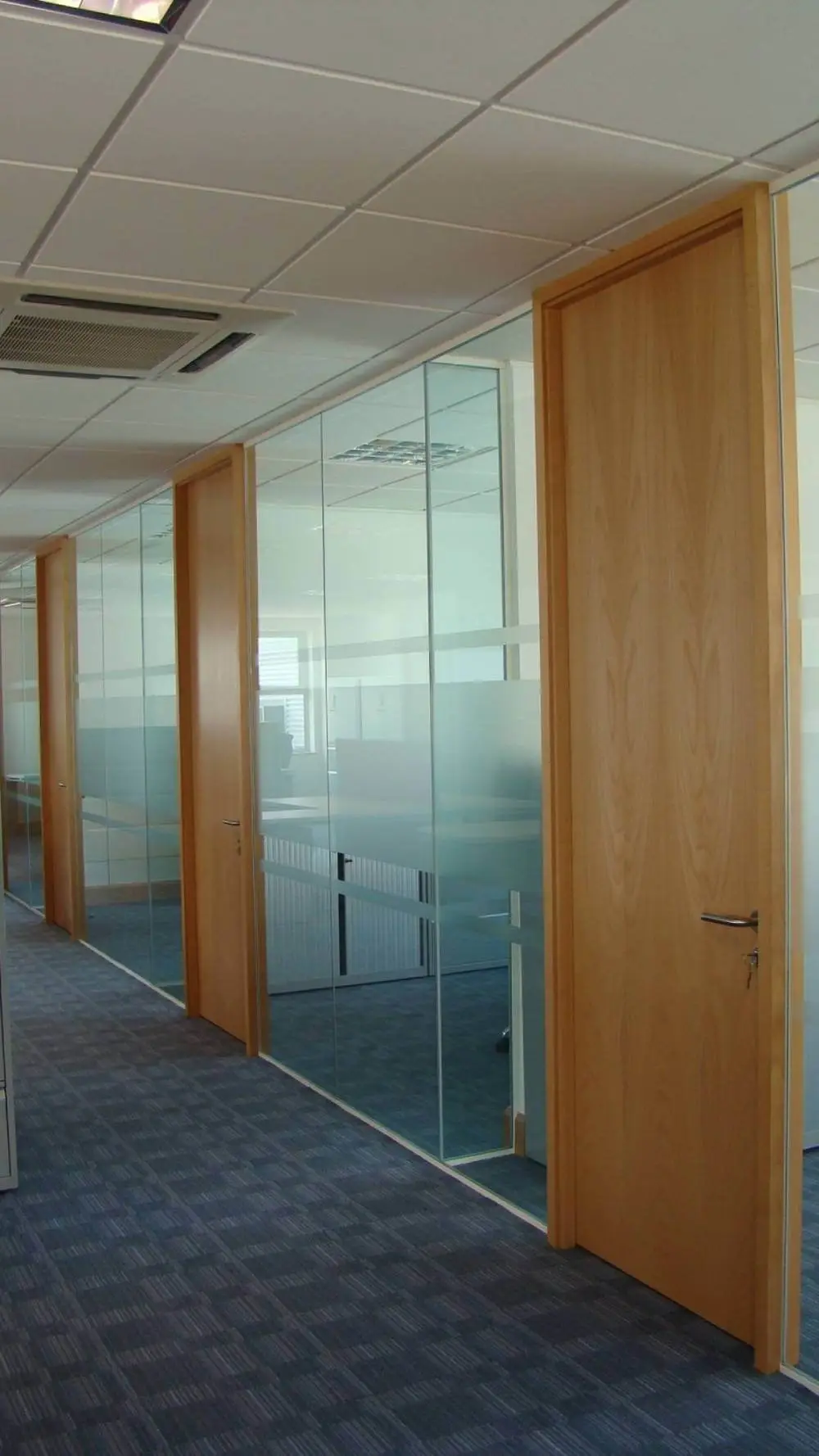 Brightstone Law firm with designer furniture, suspended grid ceiling, carpet tile flooring and glass partitions 2