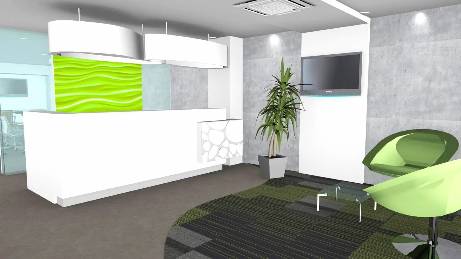 Business Cube Serviced office space View, Concept and design 1