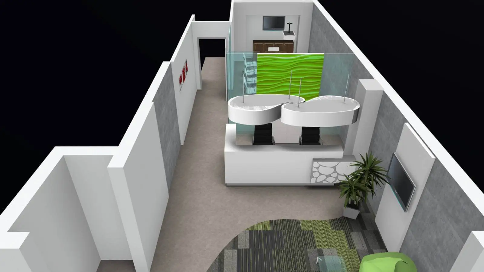 Business Cube Serviced office space View, Concept and design 2