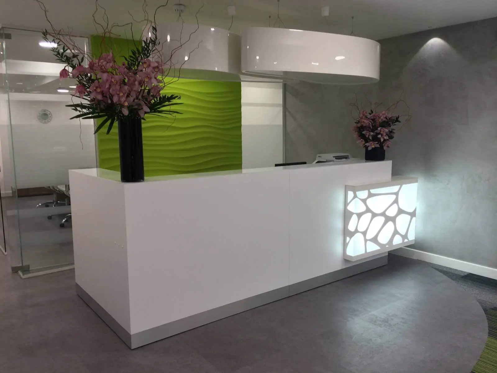 Business Cube Serviced offices with designer ceiling, flooring and glass partitions 12