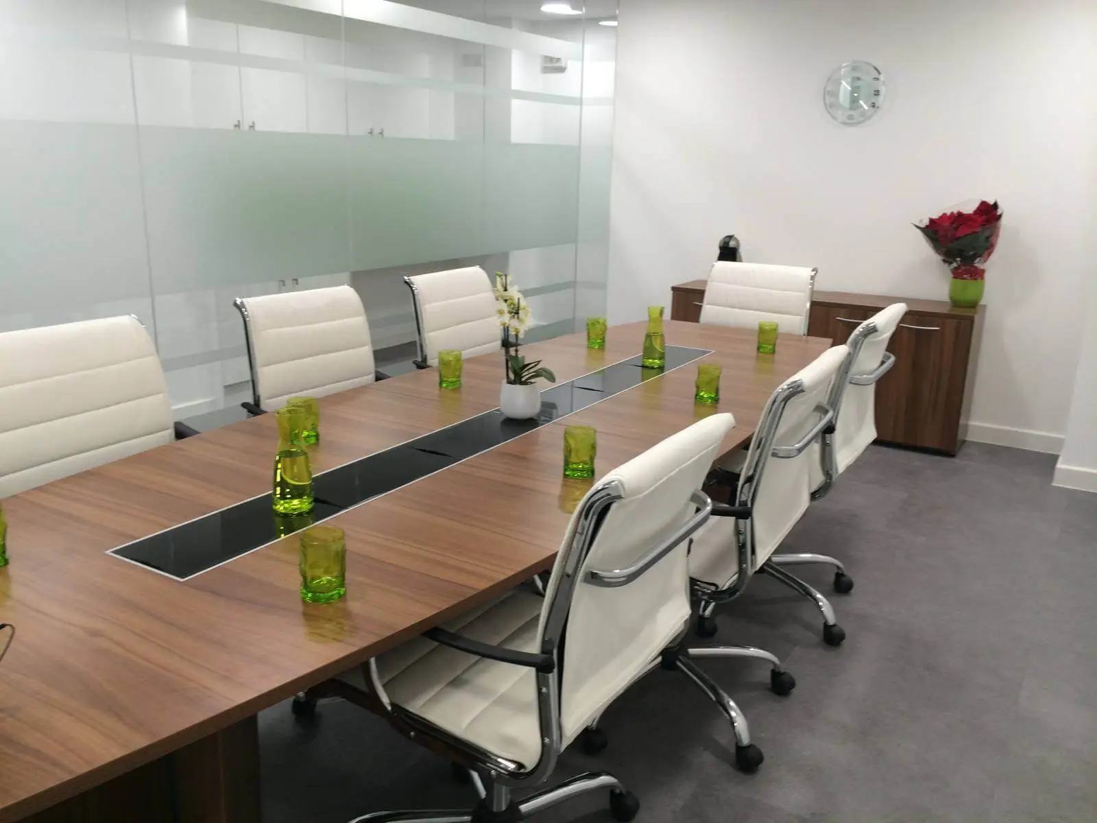 Business Cube Serviced offices with designer ceiling, flooring and glass partitions 14