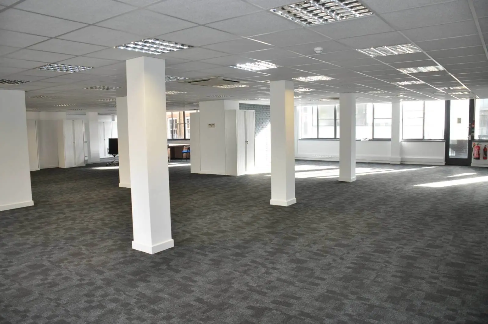 Business Cube Serviced offices with designer ceiling, flooring and glass partitions 4