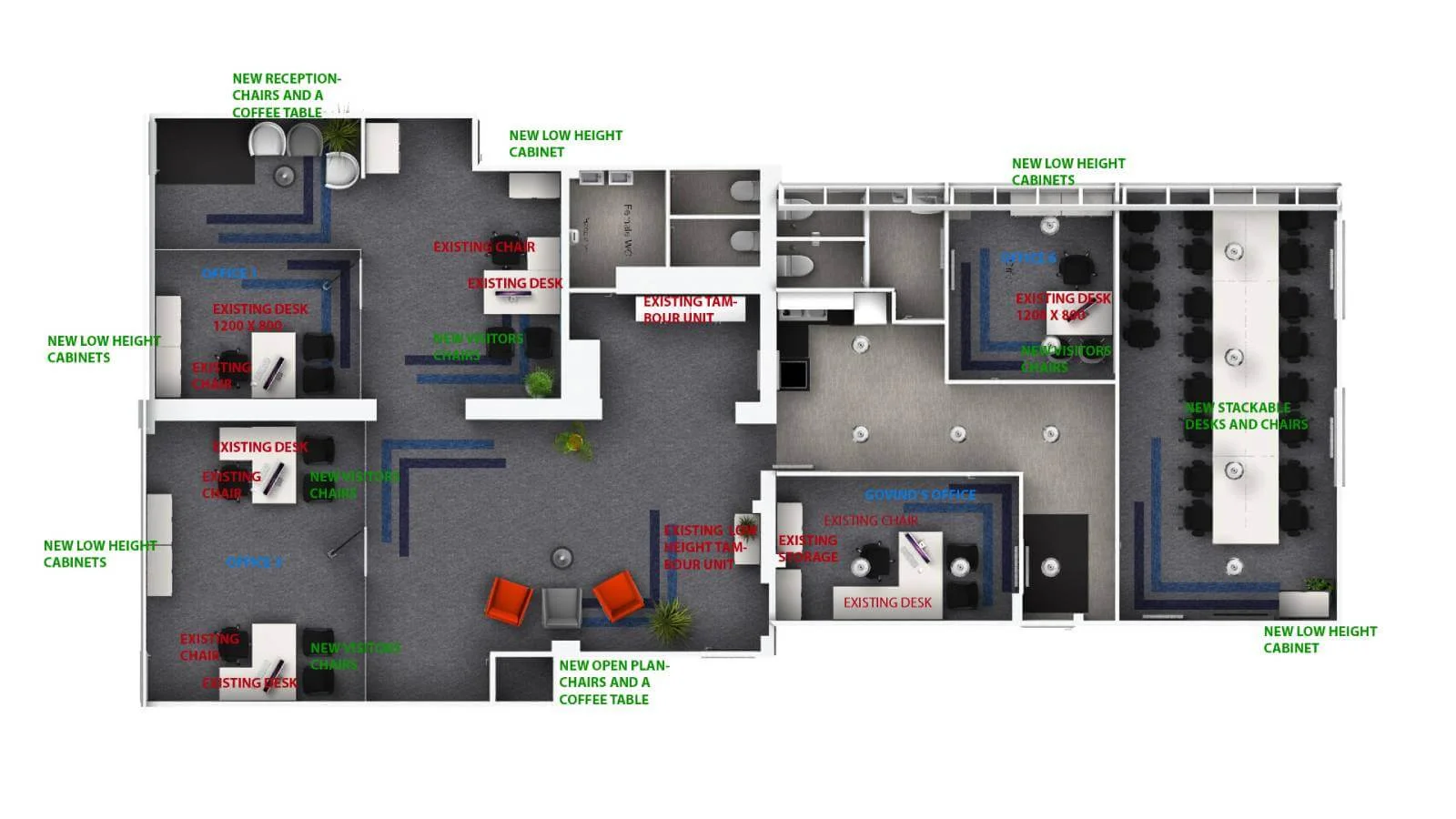 Care Expertise health care space View, Concept and design 5