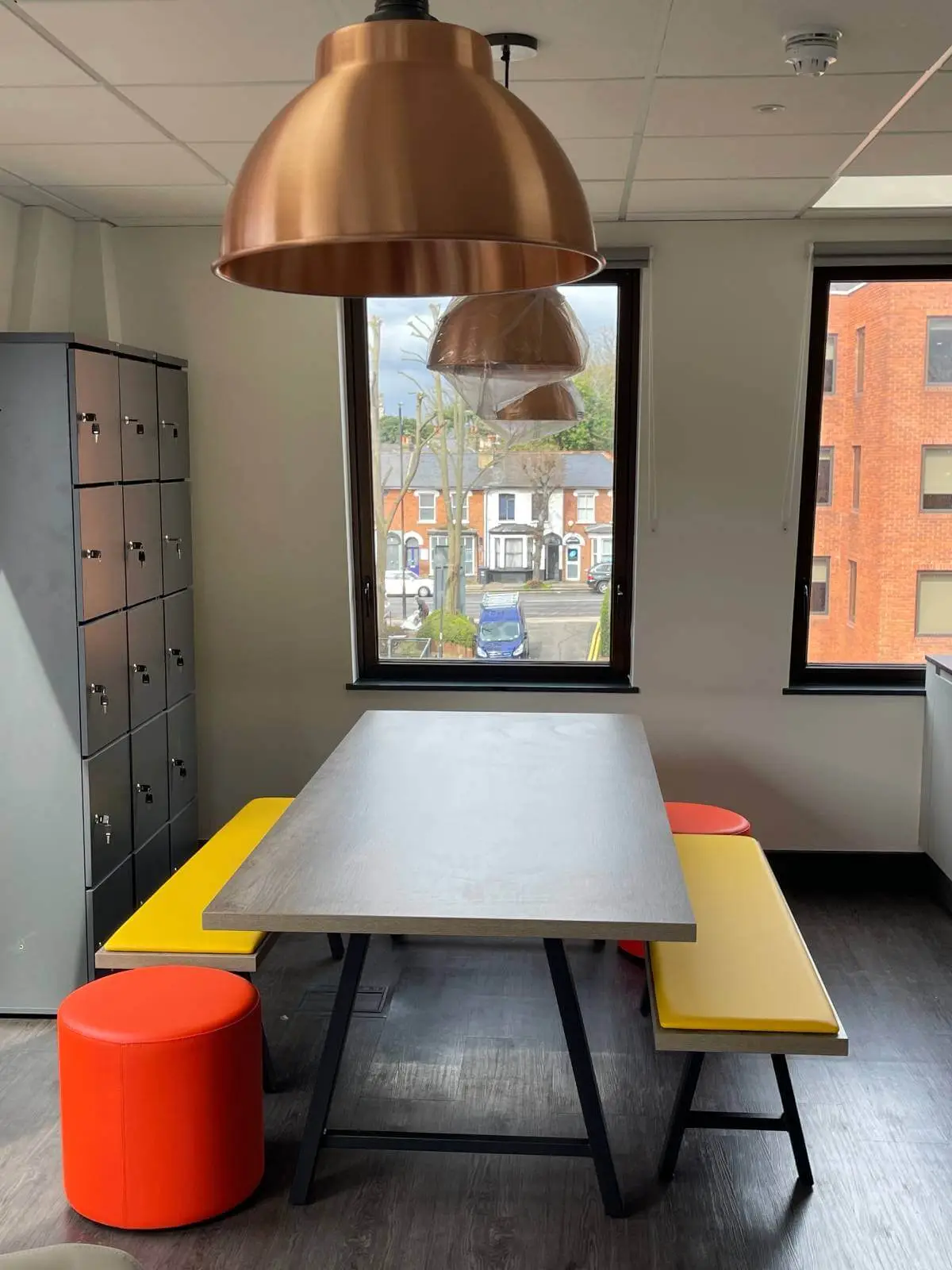 Global Mediation office space with plasterbaord ceiling, designer flooring and glass partitions 8