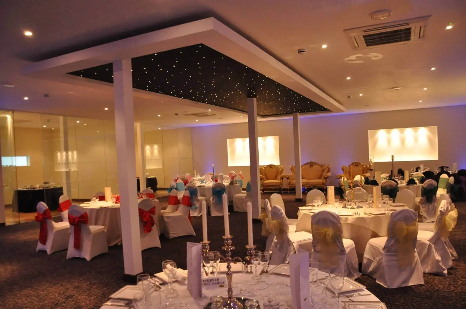 green leaf catering office space with plasterbaord ceiling, designer flooring and glass partitions 11