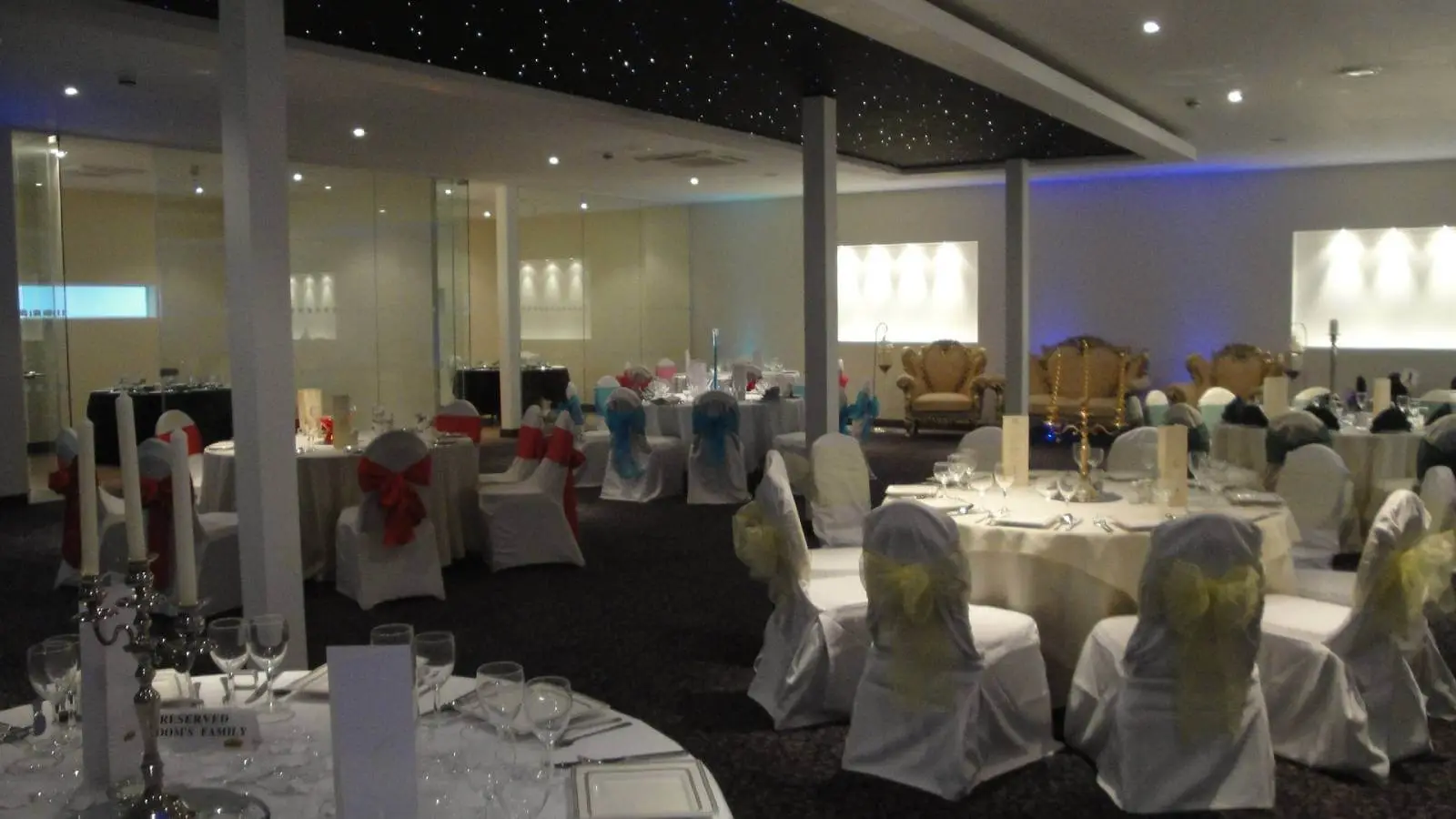 green leaf catering office space with plasterbaord ceiling, designer flooring and glass partitions 27