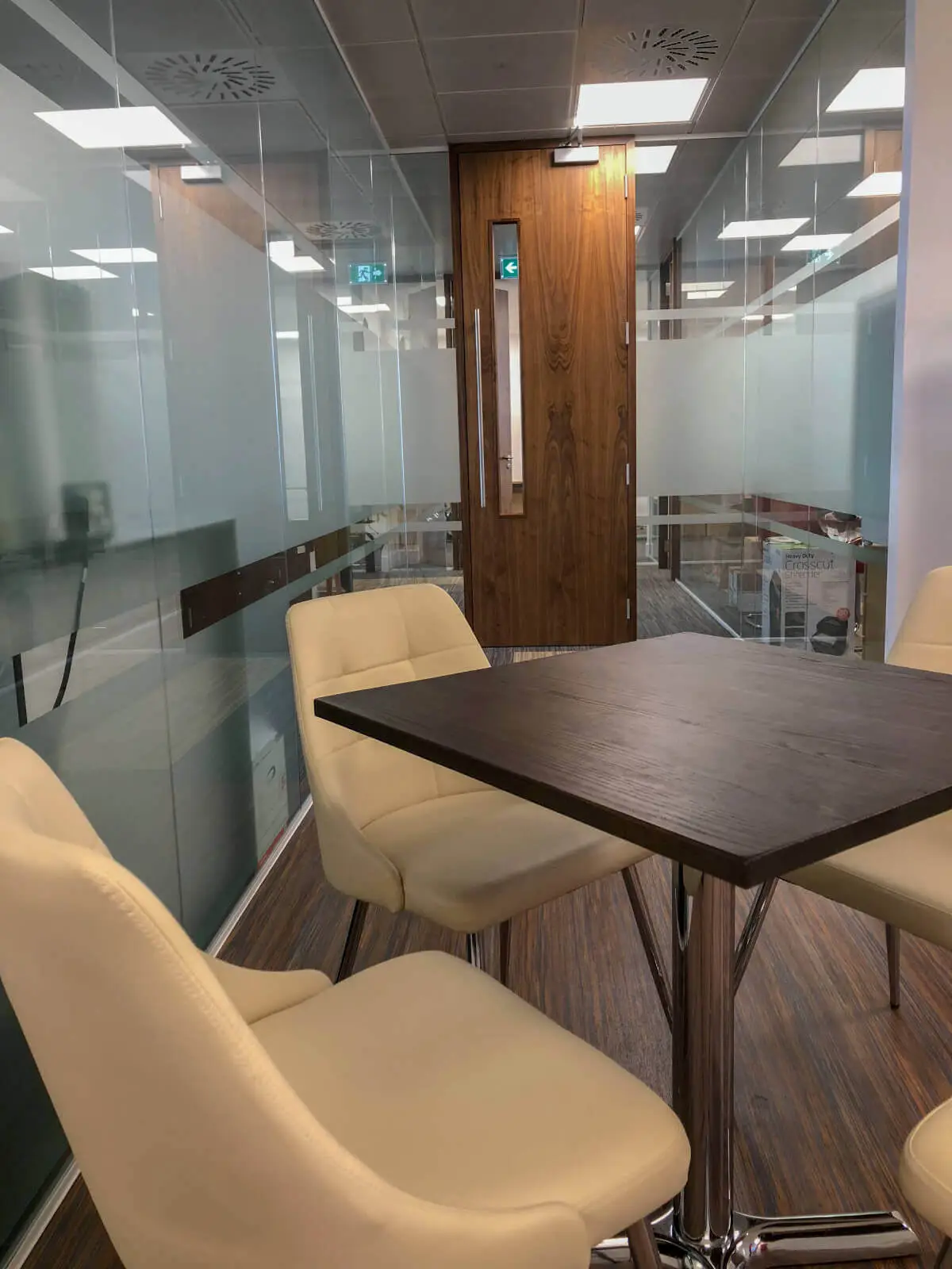 Klevas office space with designer furniture and glass partitions 13