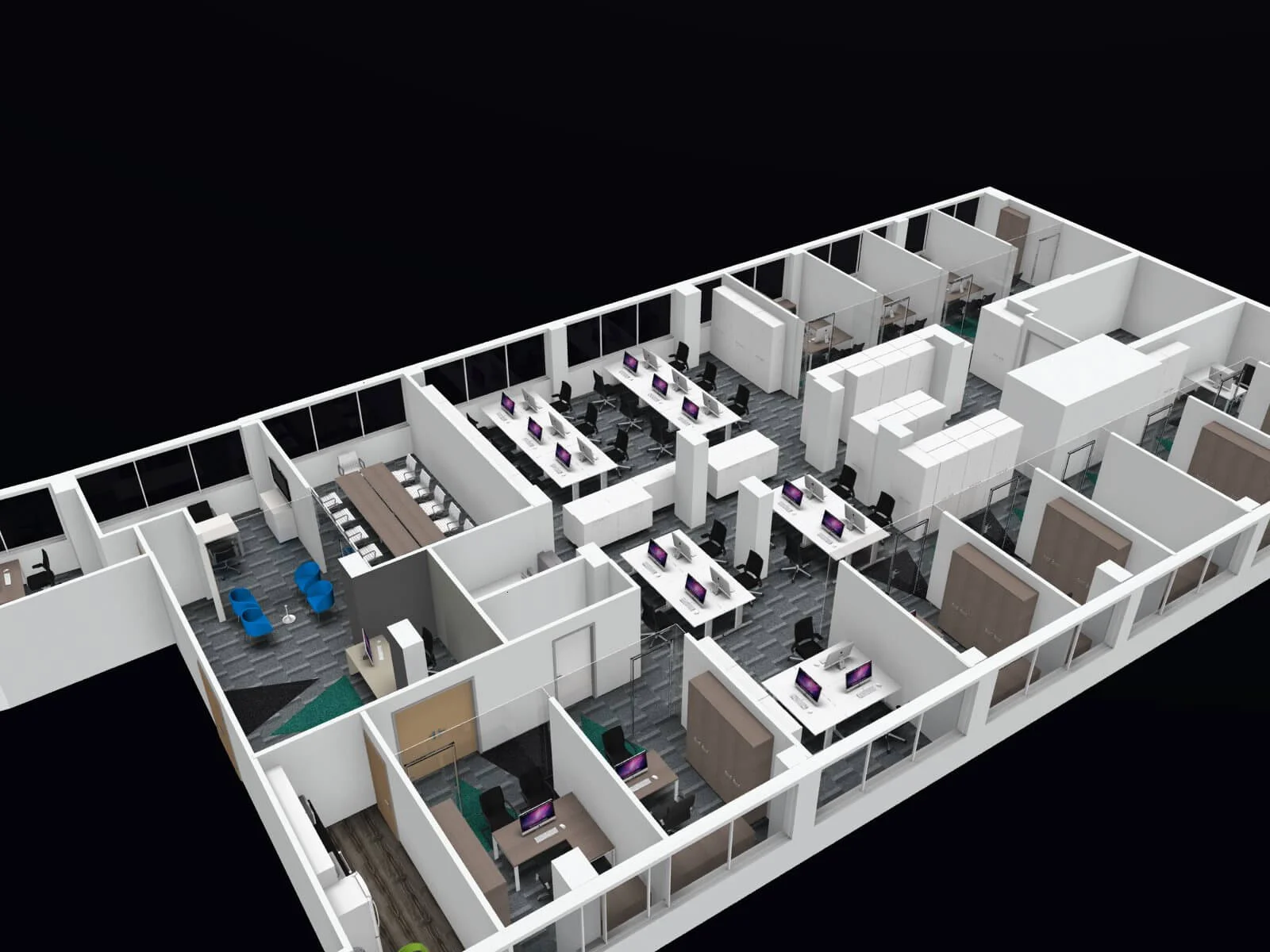 Landau Morely office space View, Concept and design 1