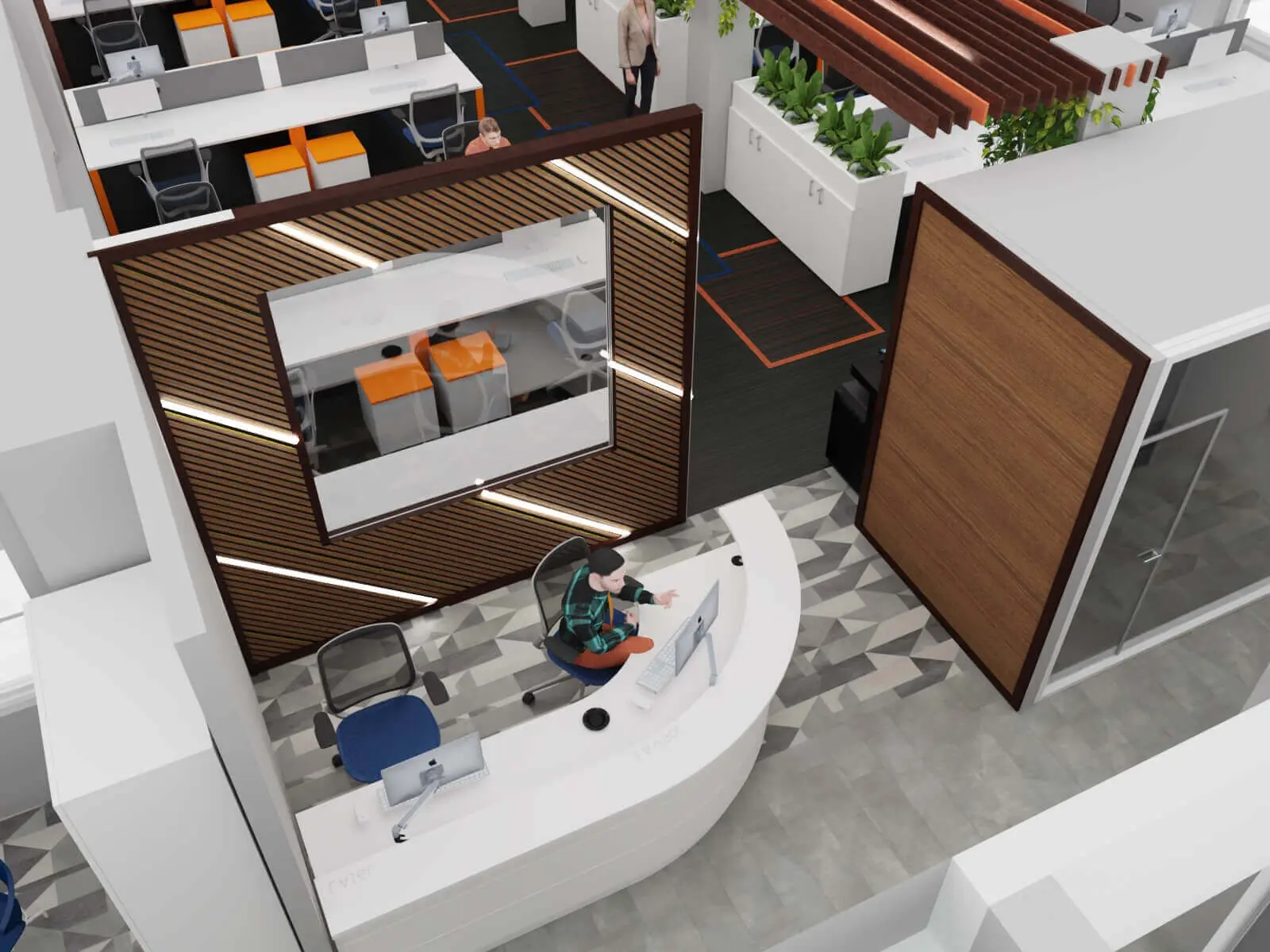 Mendik Waring office space View, Concept and design