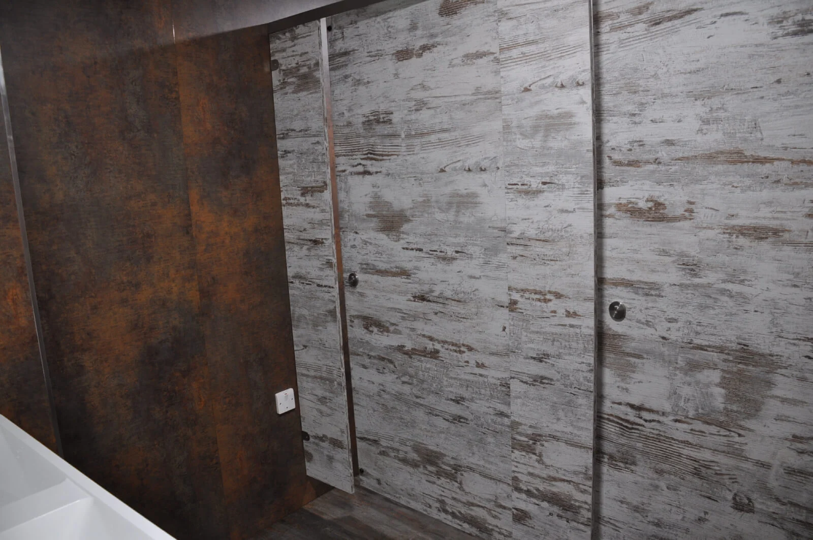 Nasco office space with designer flooring and single glazed solid stud wall glass partitions 28