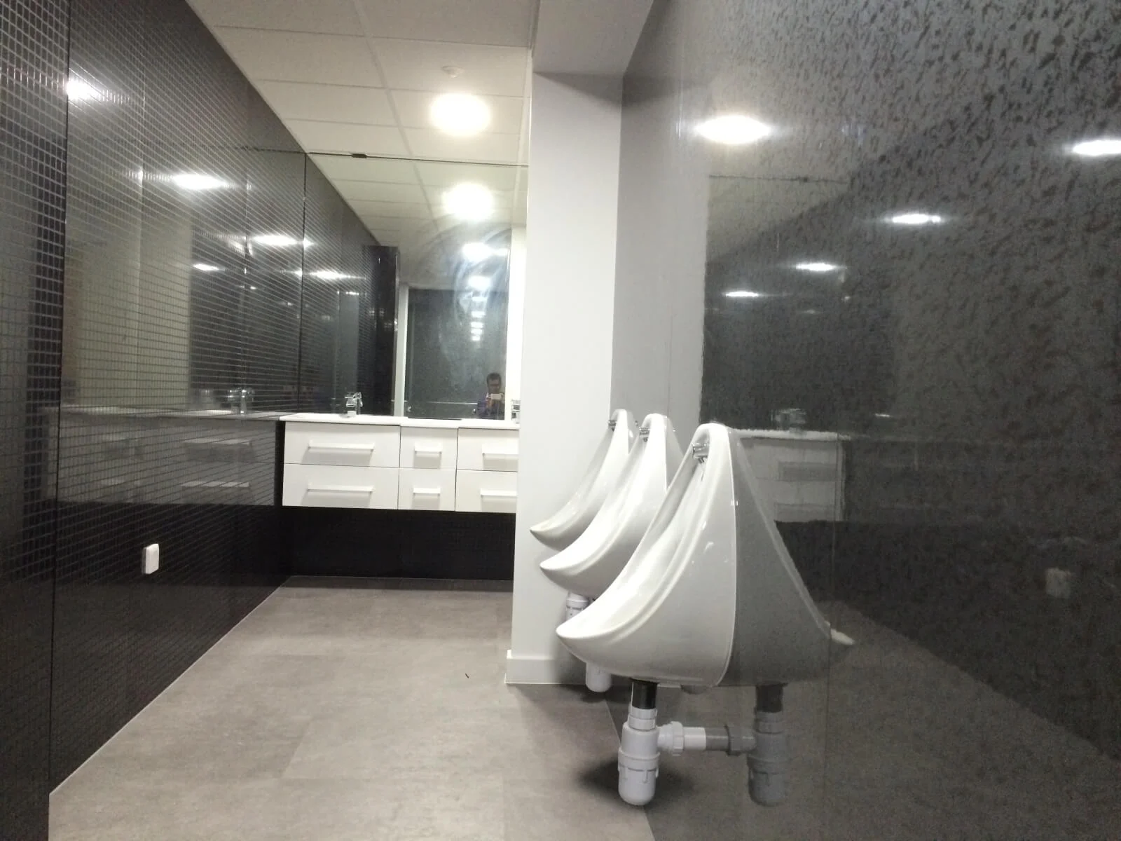 Nasco office space with designer flooring and single glazed solid stud wall glass partitions 41