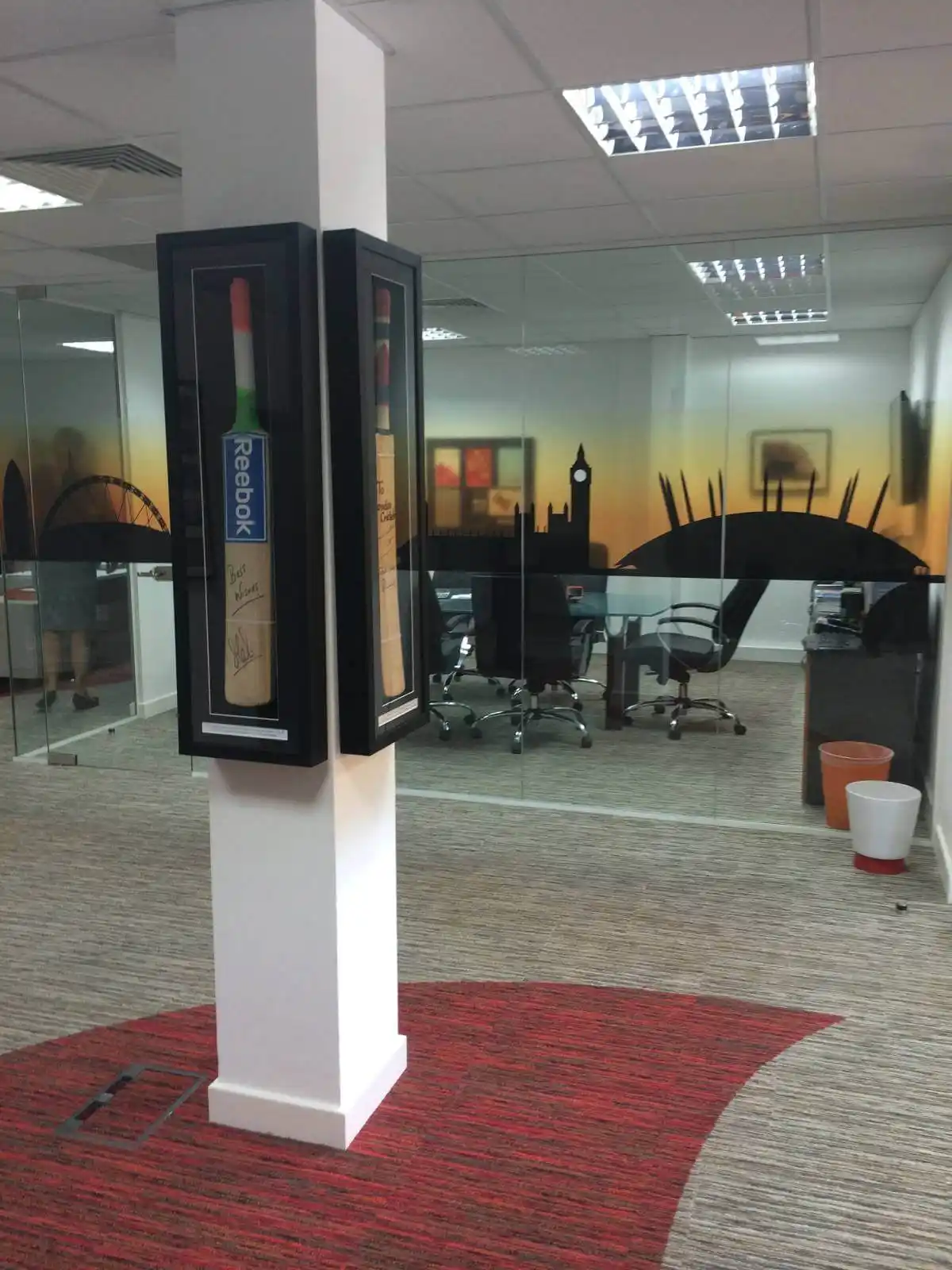 Prideview developers office space with designer furnitures and carpet tile flooring and suspended grid ceiling and frameless glass partitions screen 7