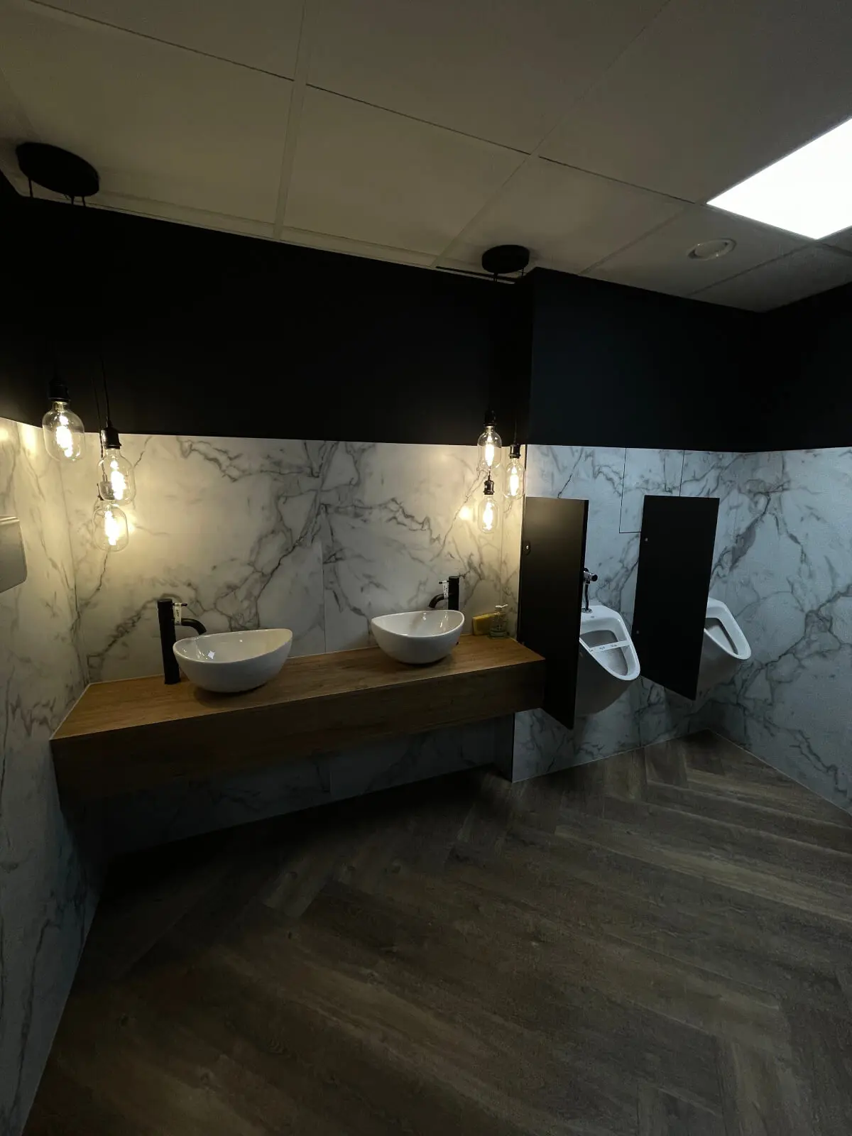 Prideview Properties office space with designer furnitures and black framed glass partitions 42
