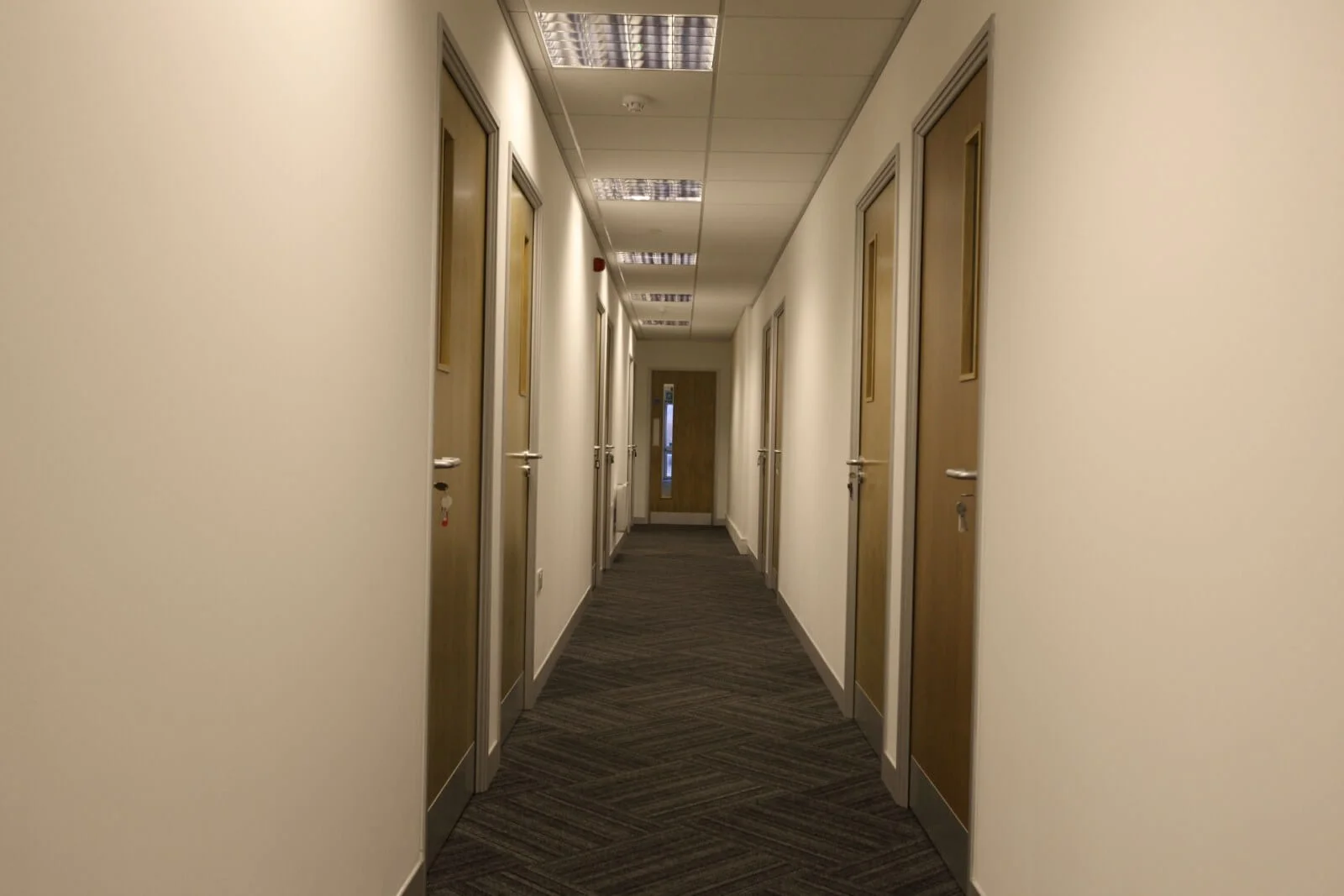 Tempus Court office with single glazed with frameless doors glass partitions and desinger furniture 26