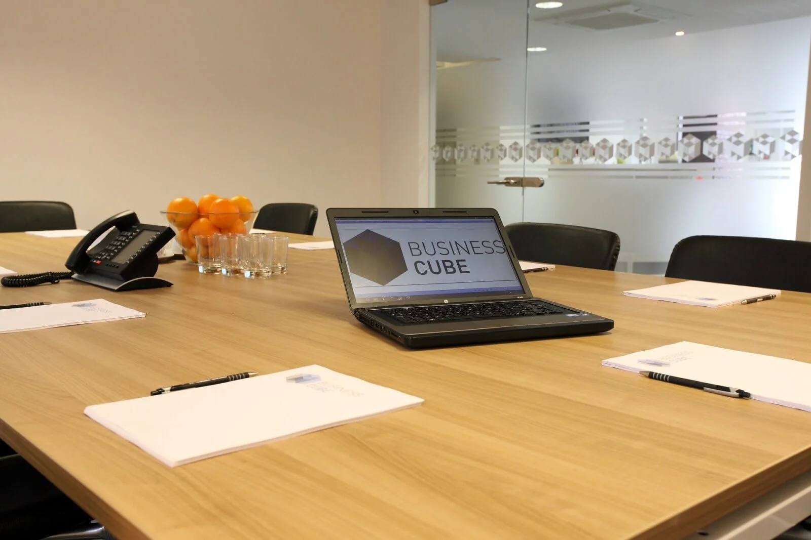 Tempus Court office with single glazed with frameless doors glass partitions and desinger furniture 4