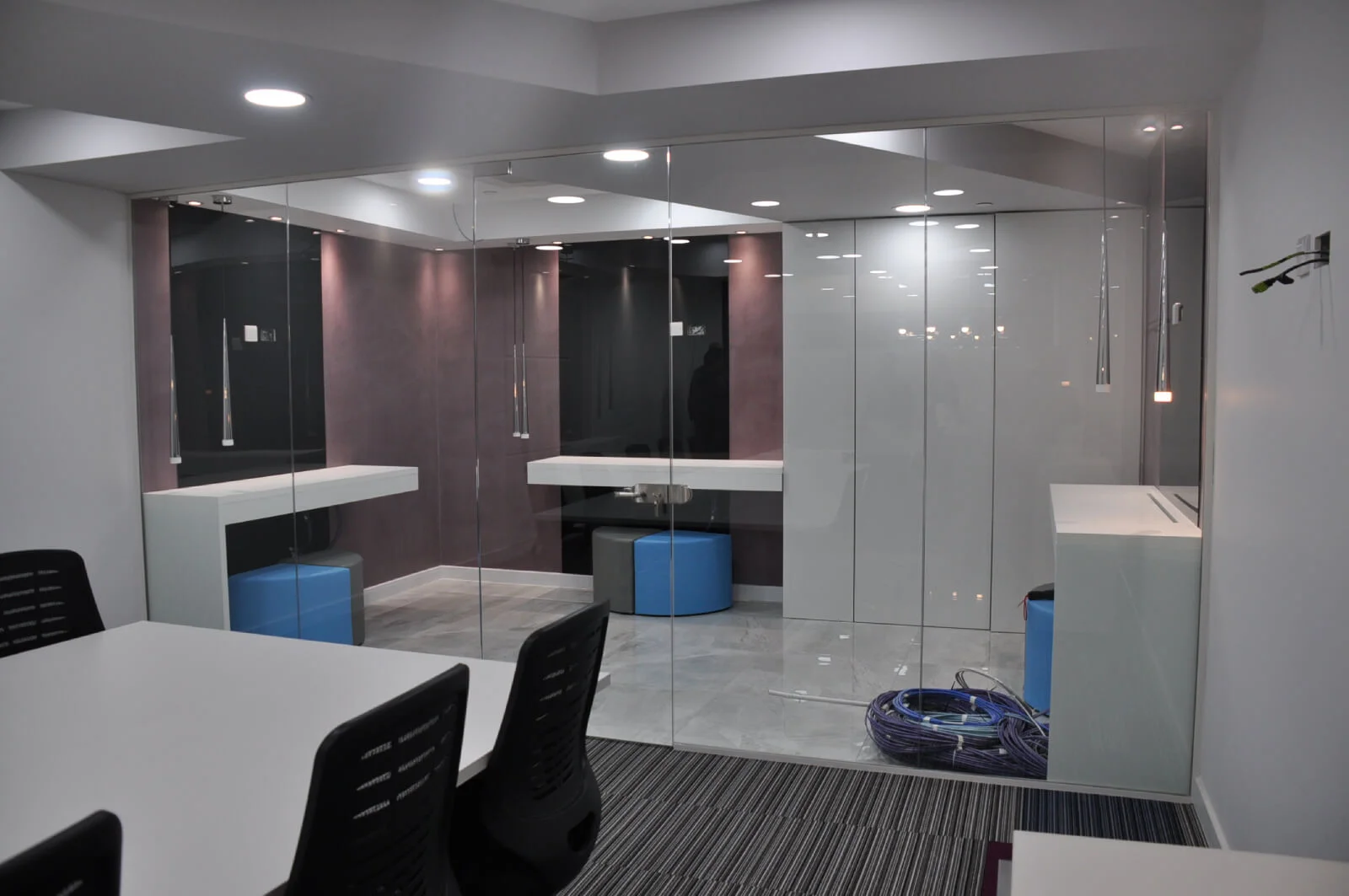 TSI office design with italian furniture designer flooring and glass partitions 9