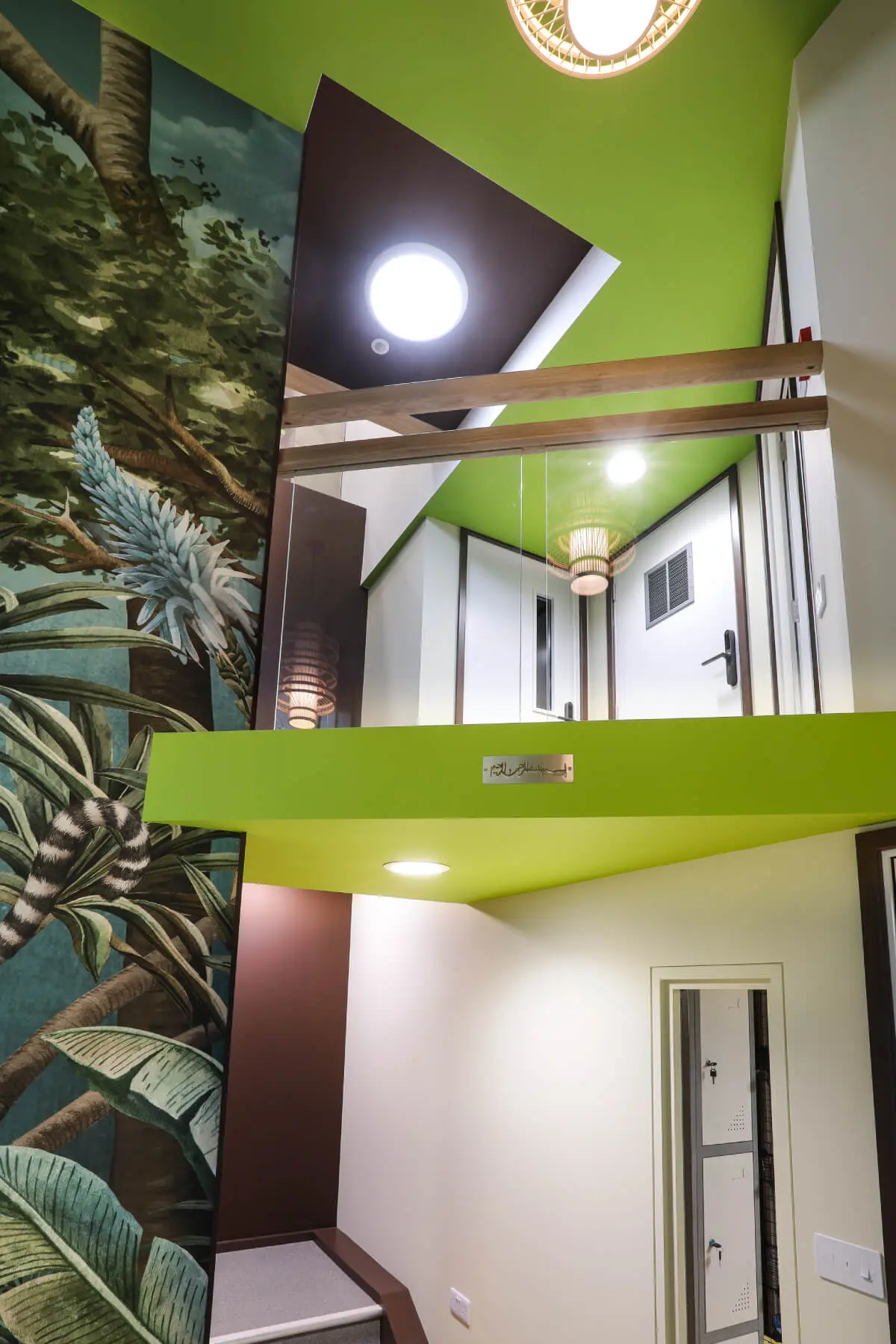 Vanilla Bazaar office space with designer furniture, laminated wood flooring, ceiling and glass partitions 10
